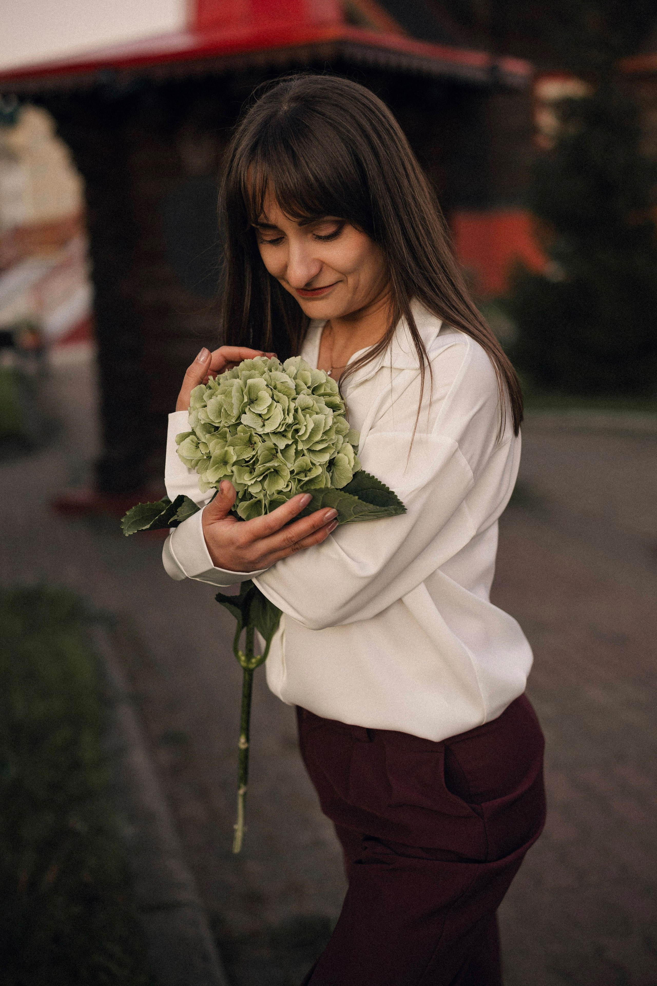 Натали с гортензией. Портретный, семейный и свадебный фотограф в Нарьян-Маре