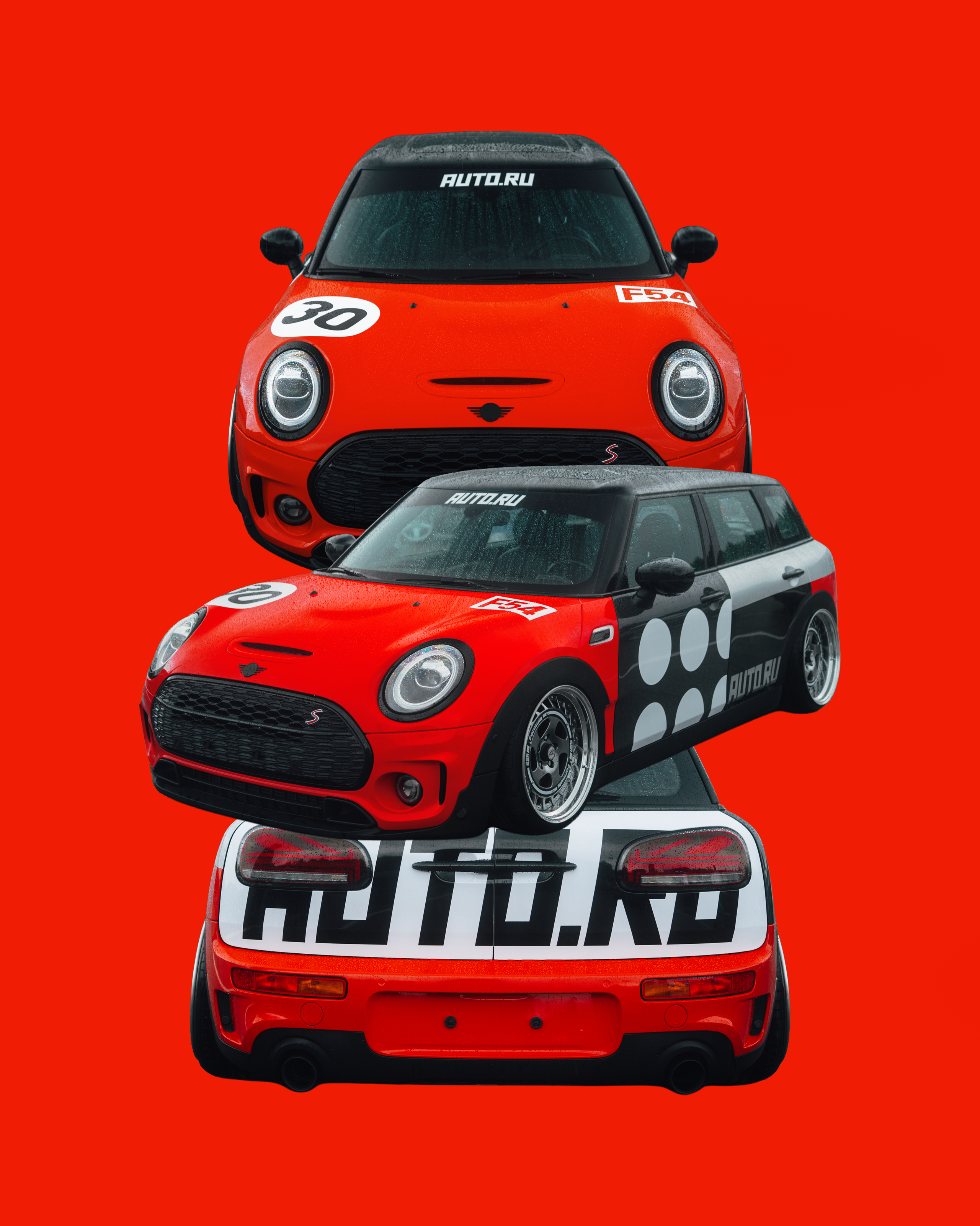 Mini Clubman Auto.ru & Resource Stickers. DeLorein