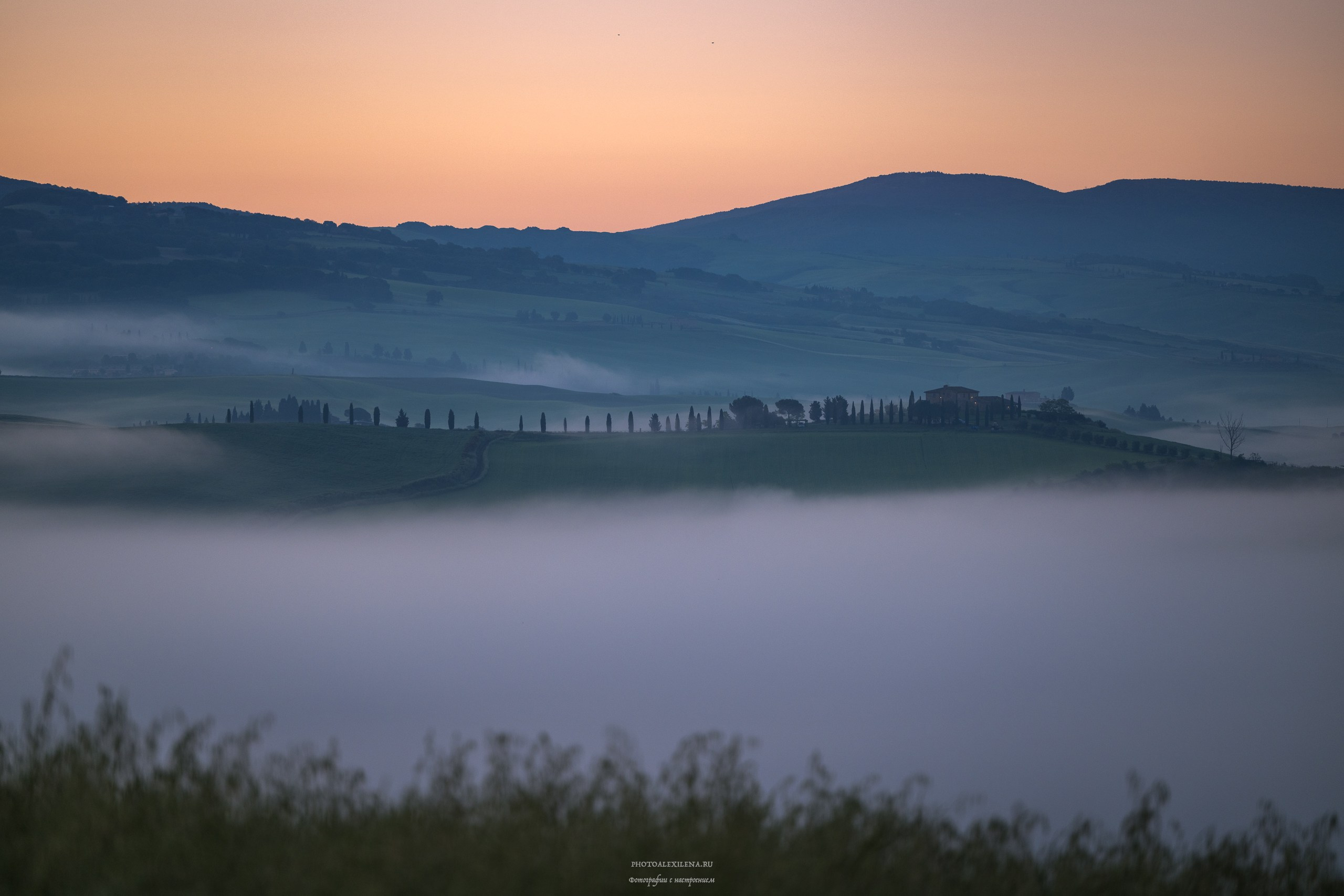 Волшебное утро в Тоскане. Авторские стильные фотокартины