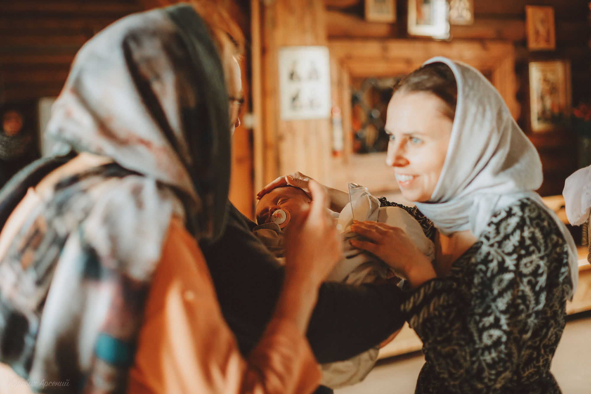 Съемка Крещения в храме Иоанна Кронштадского в Жулебино