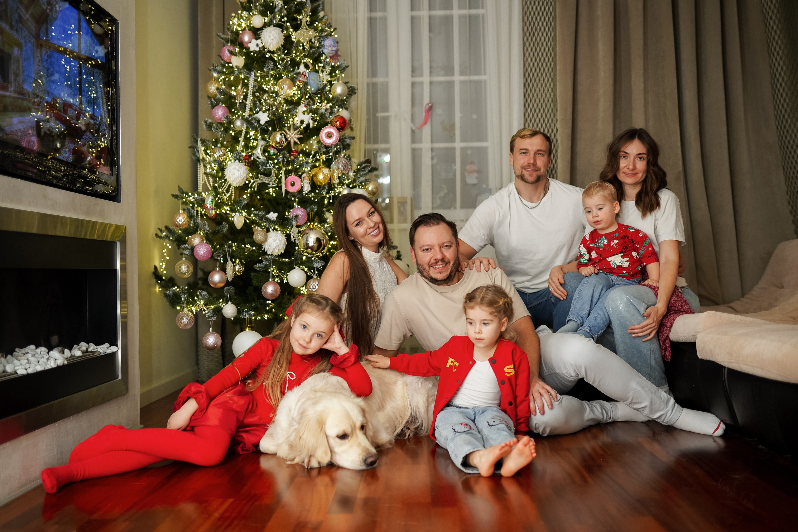 Встреча Деда Мороза. Семейный lifestyle фотограф Наталья Разгуляева в Москве