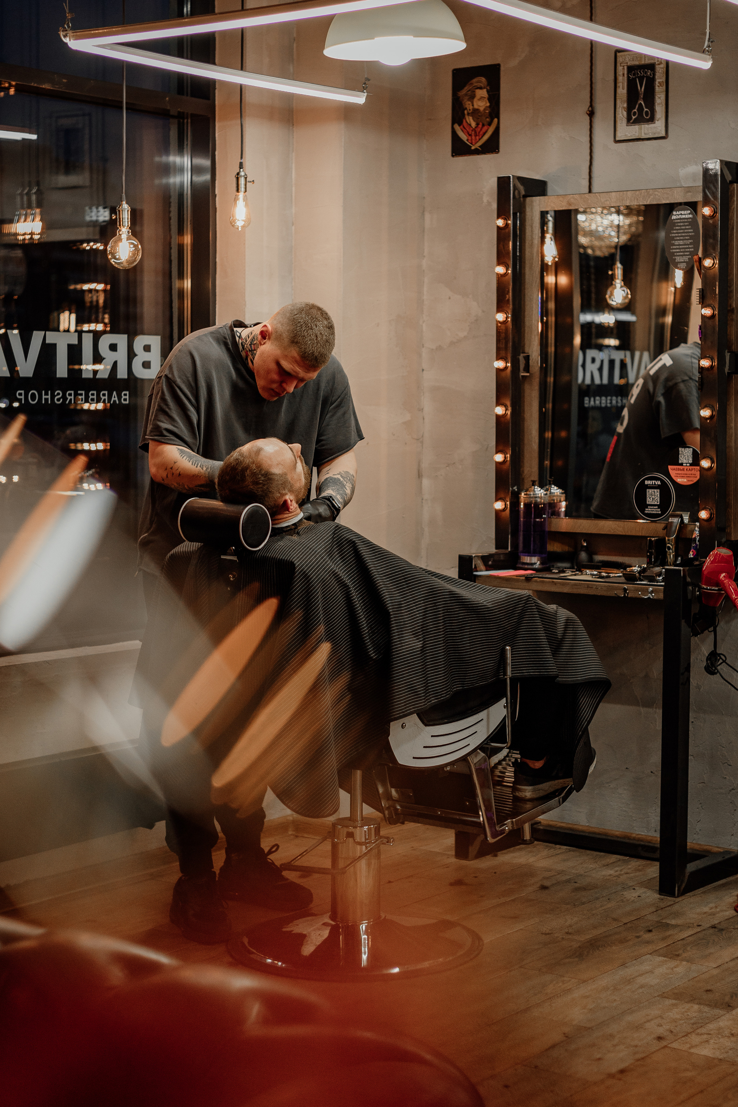 Барбершоп BRITVA. Фото l Ретушь l Контент в Москве. Андреева Марина