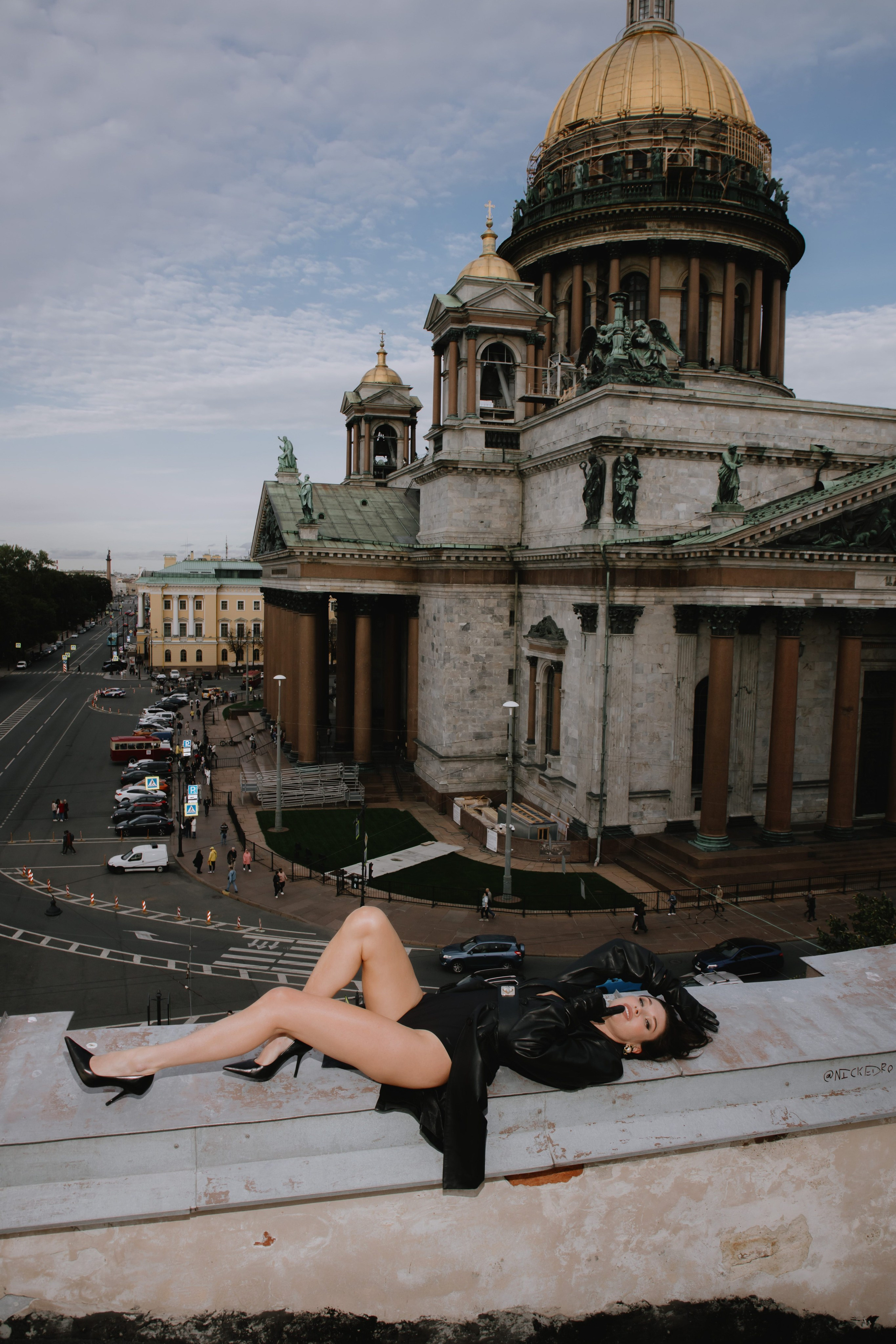 Вероника (съемка на крыше). Фотограф в Москве и Санкт-Петербурге Дарина