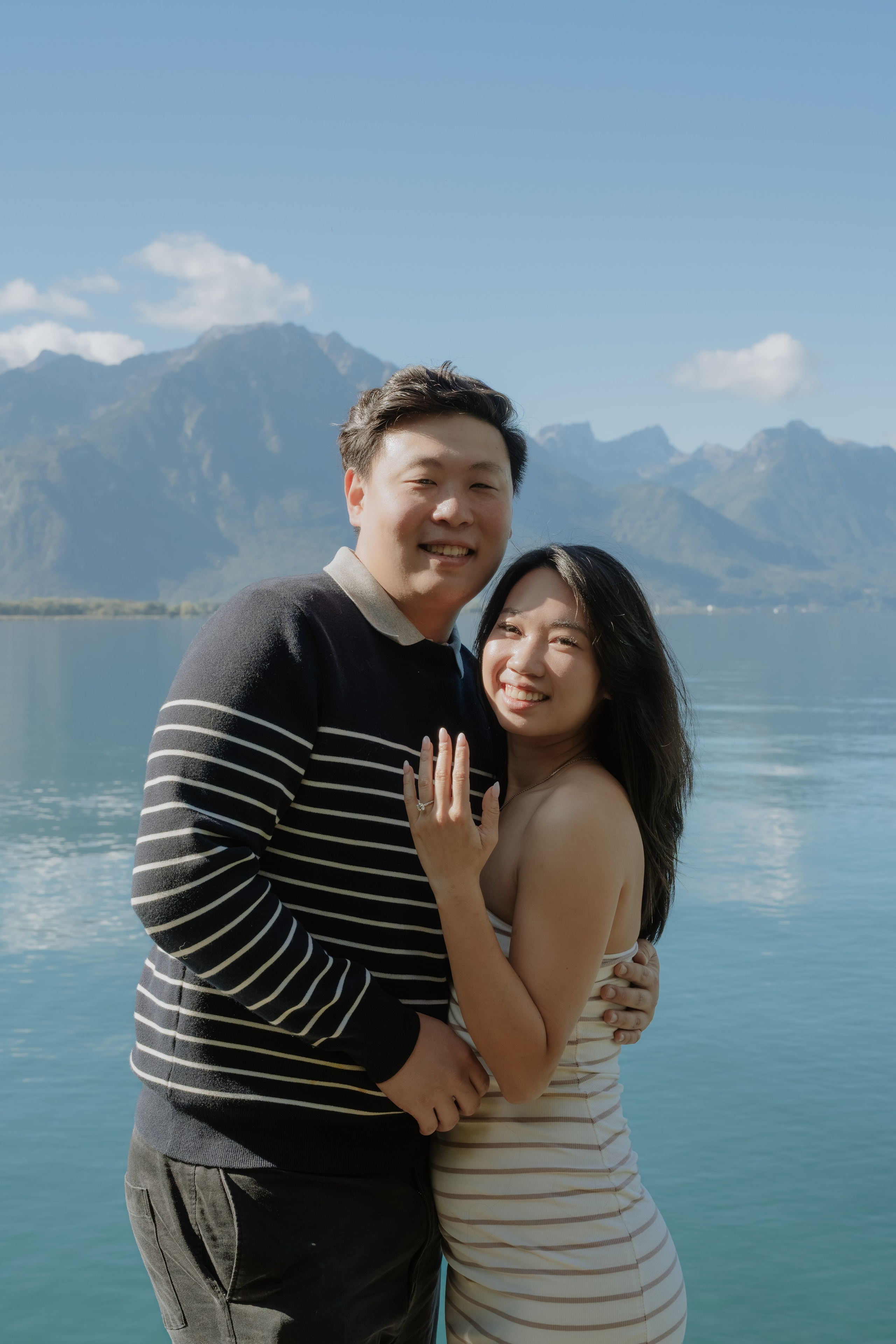 Stephanie & Dominick | Proposal Montreux. Профессиональный свадебный фотограф в Женеве и Швейцарии | Таня Вовчецкая