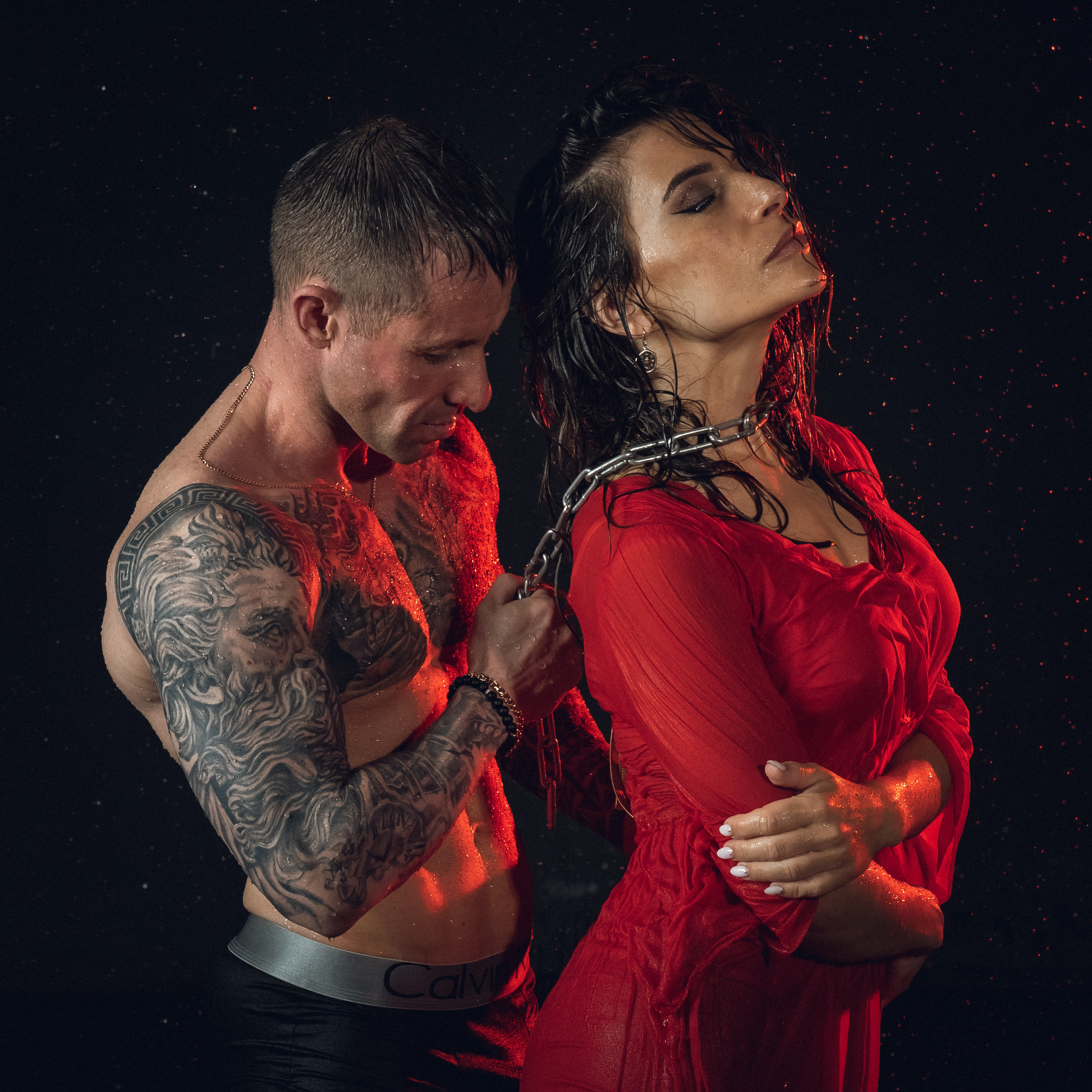 Парная съемка — Юлия и Сергей. Фотосессия в Спб в студии, фотограф Панютина Марина