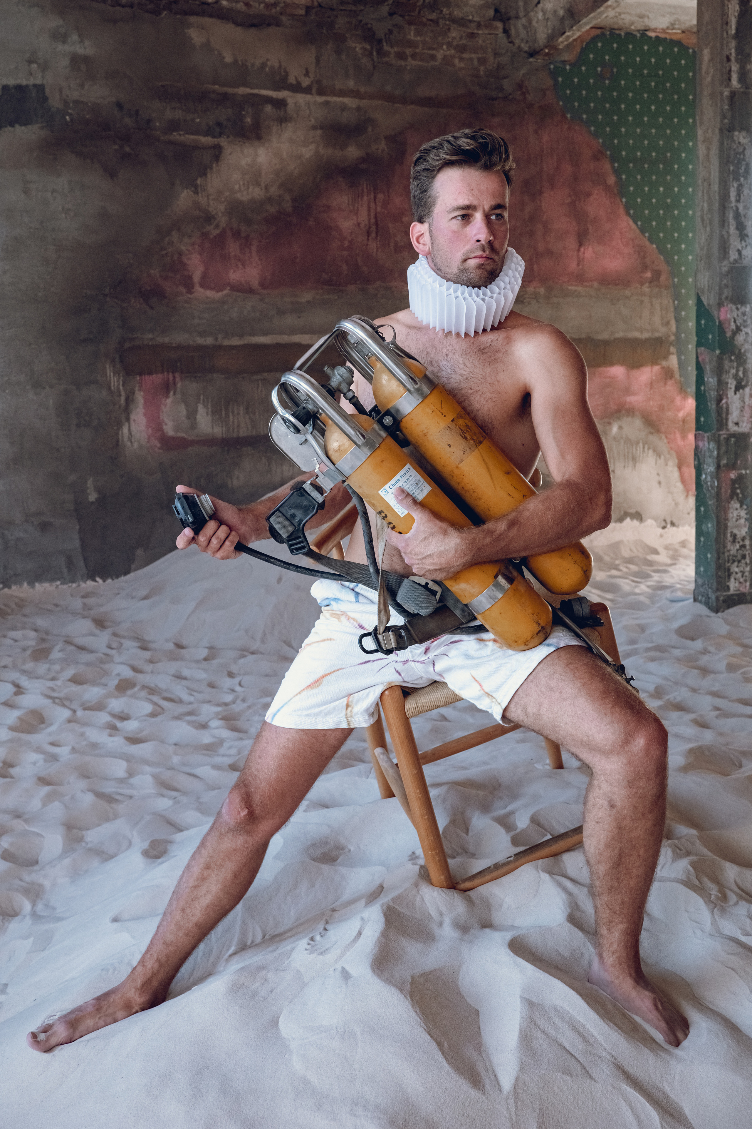 Дмитрий. Фотосессия в песочной студии в Спб. Фотосессия в Спб в студии, фотограф Панютина Марина