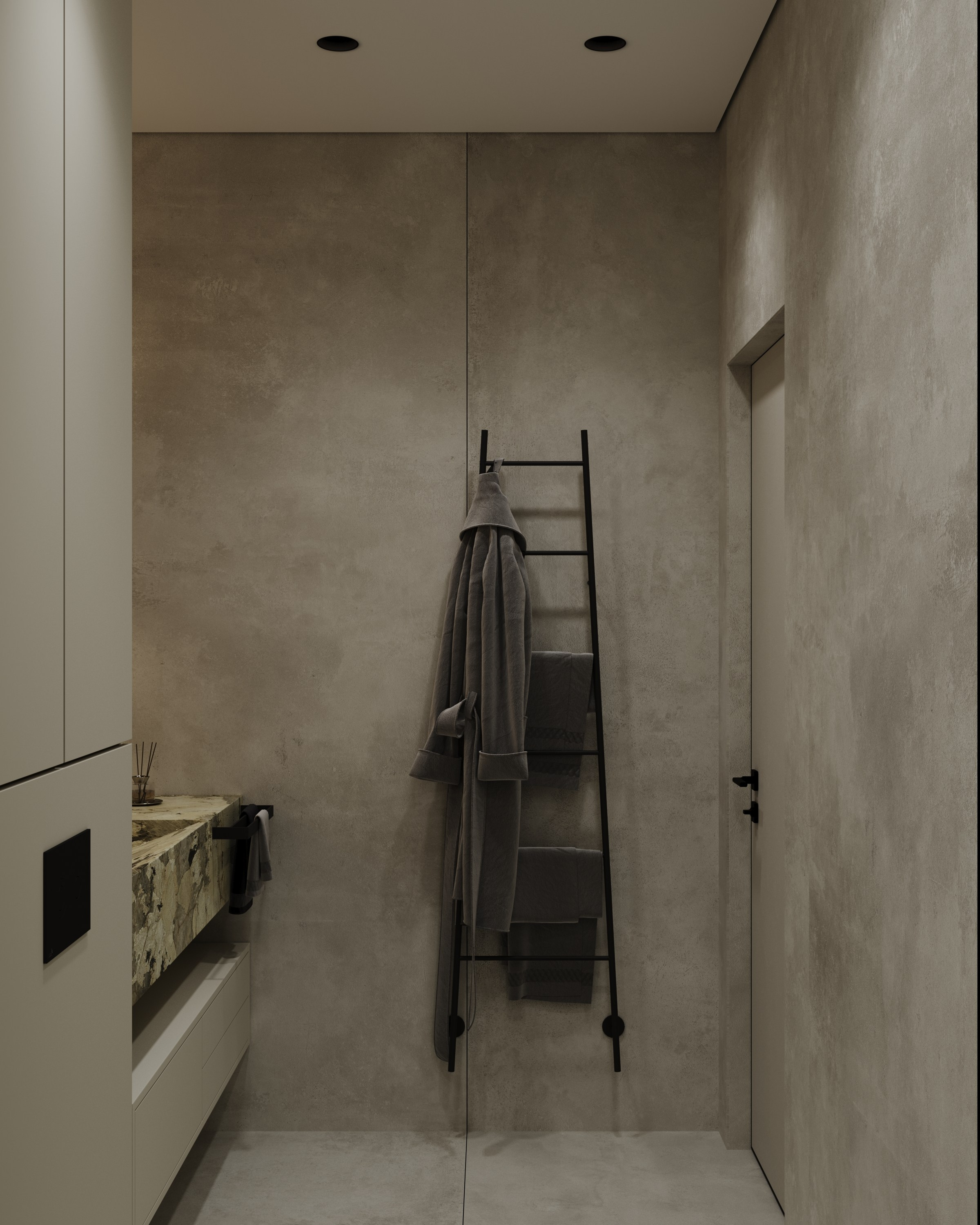 Санузел № 1. Визуализации интерьера