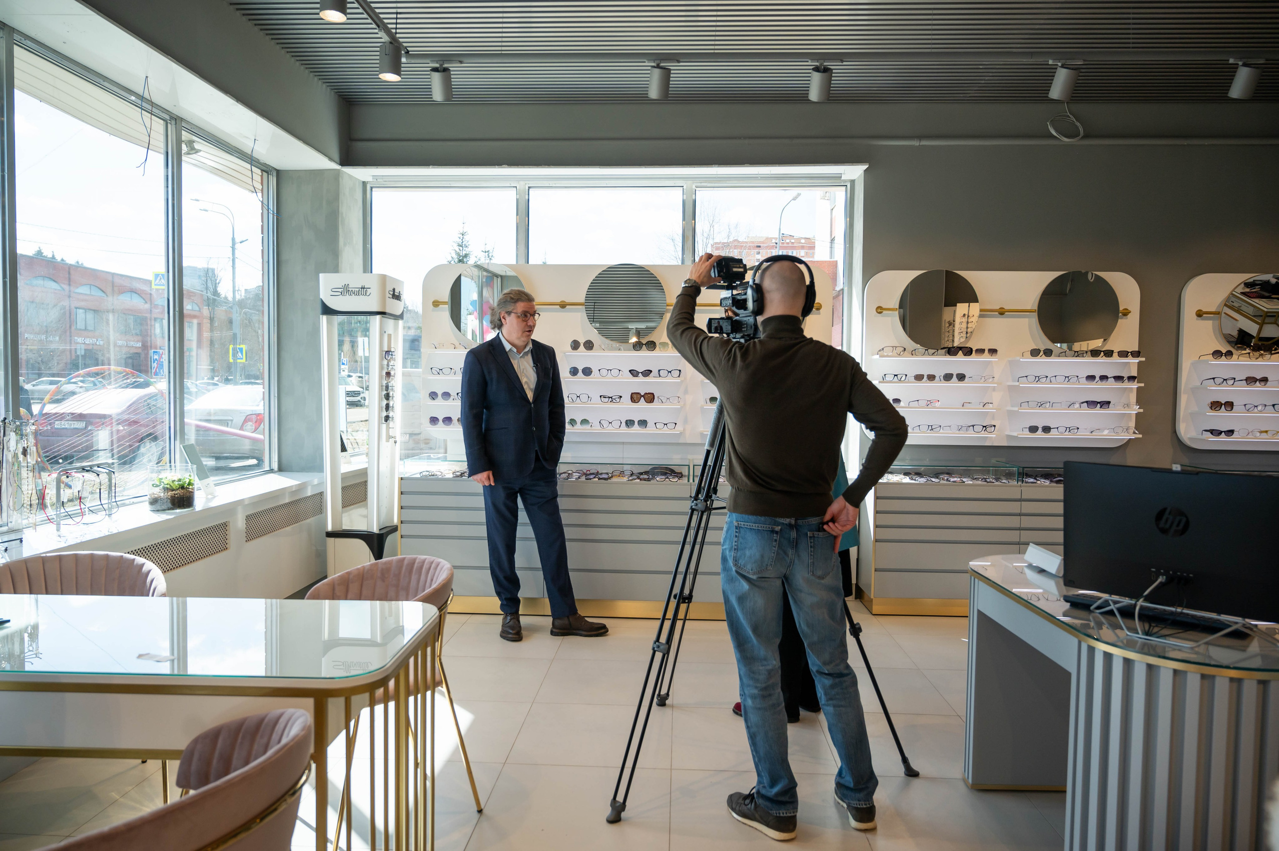 Съёмка открытия оптики