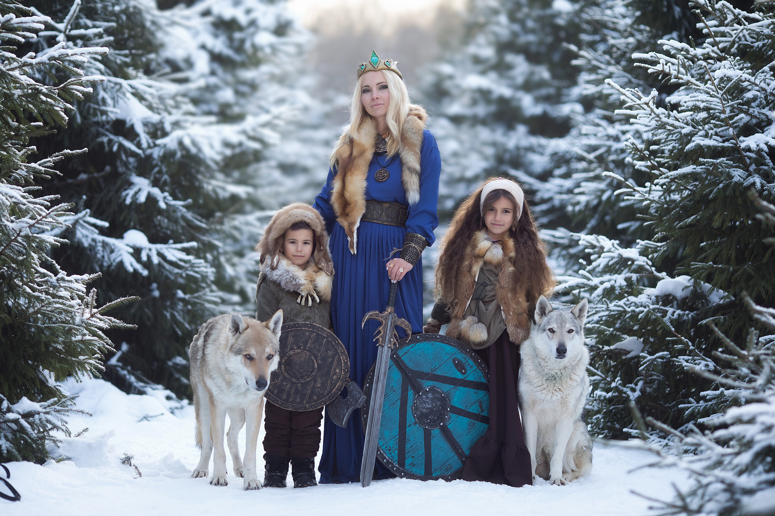 Viking & Wolf. Children’s and family photographer Ekaterina Ureva in Moscow
