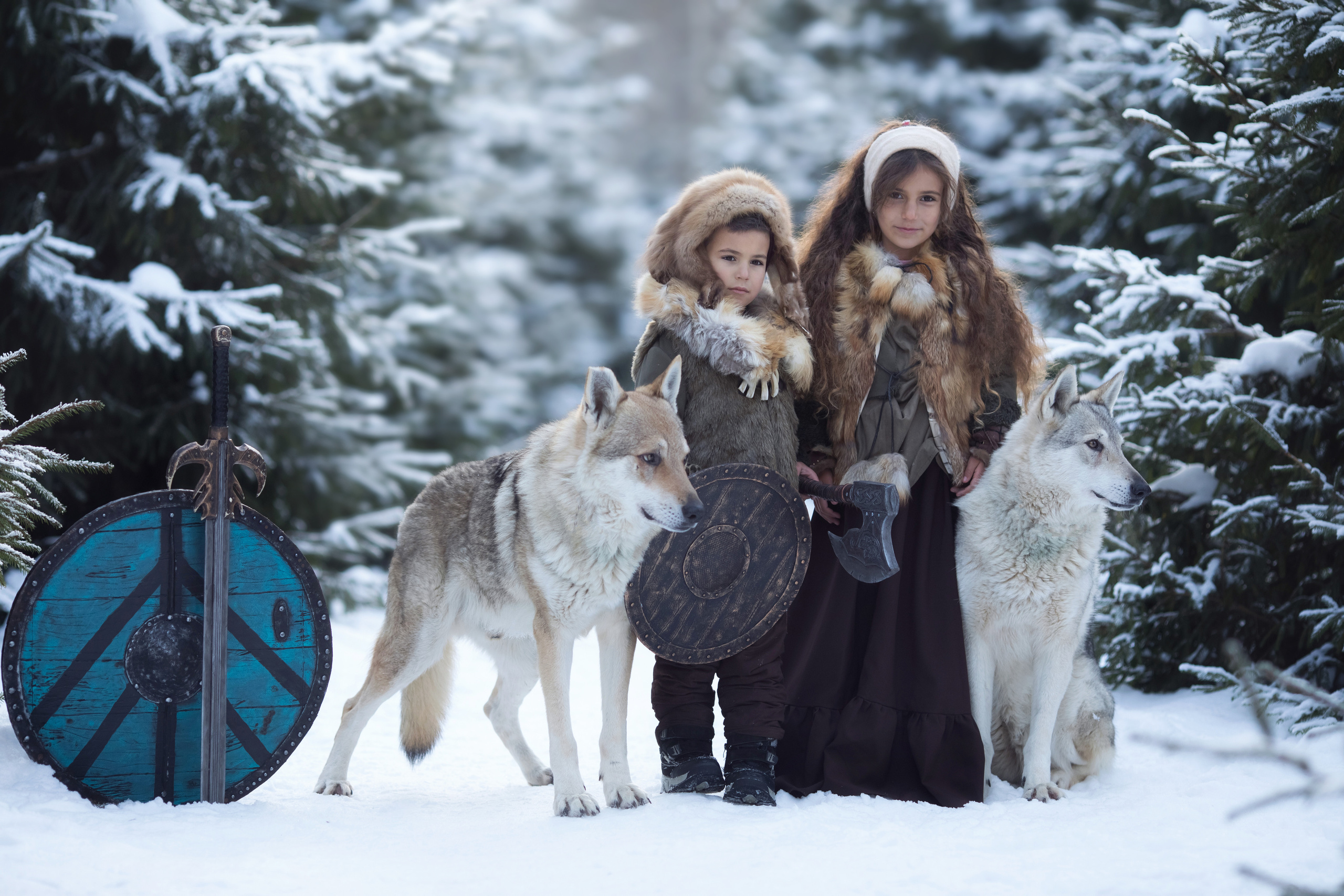 Viking & Wolf. Children’s and family photographer Ekaterina Ureva in Moscow
