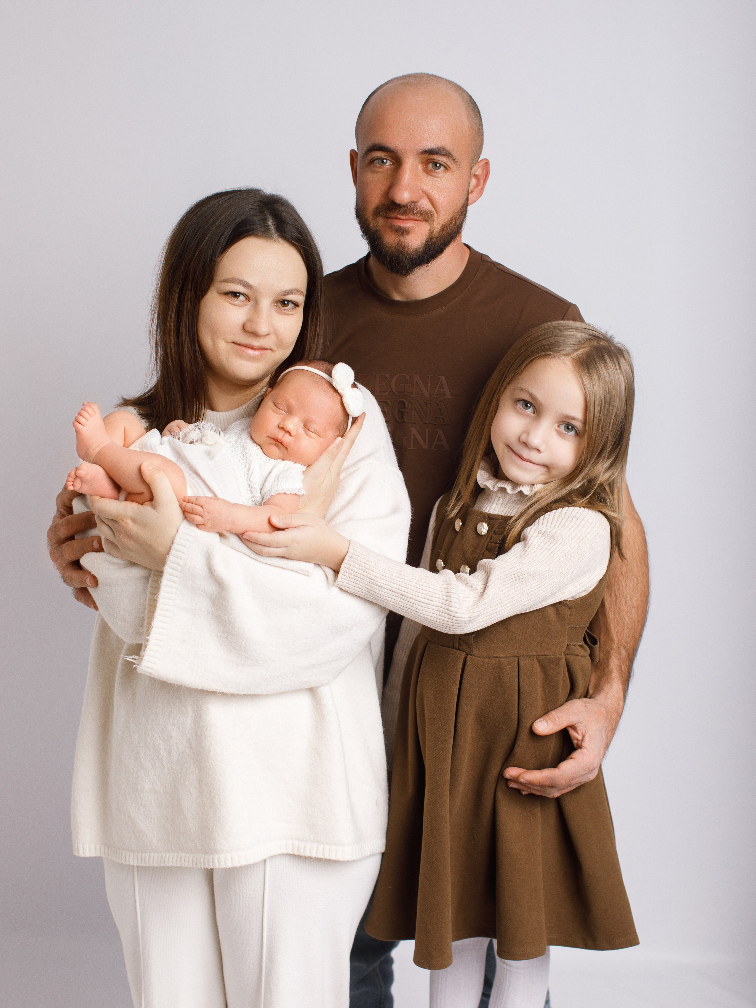 Примеры с семьей. Фотограф новорождённых и детей до года на КМВ