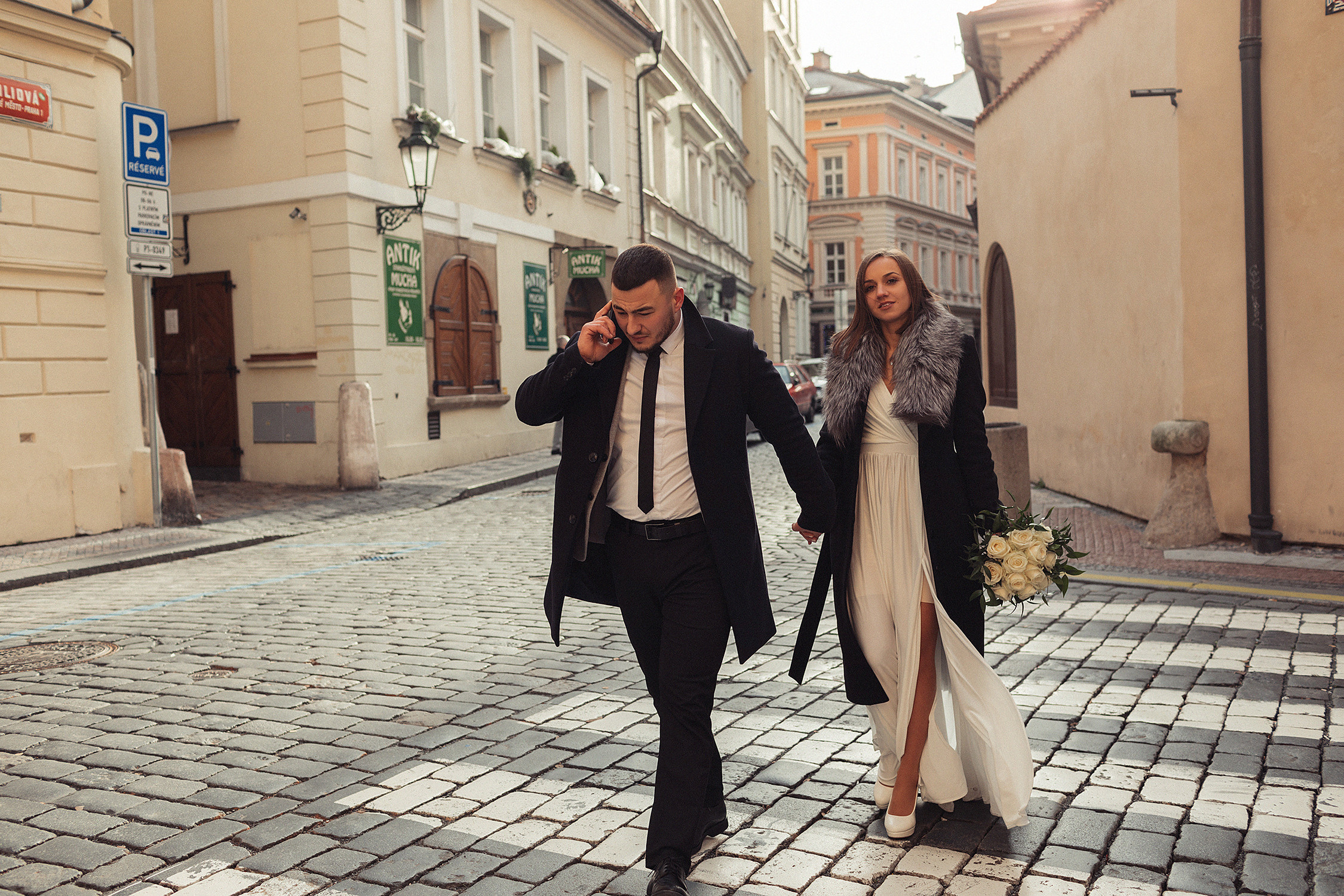 Свадьба 07.01.22. Семейный и свадебный фотограф в Праге Евгения Реутова