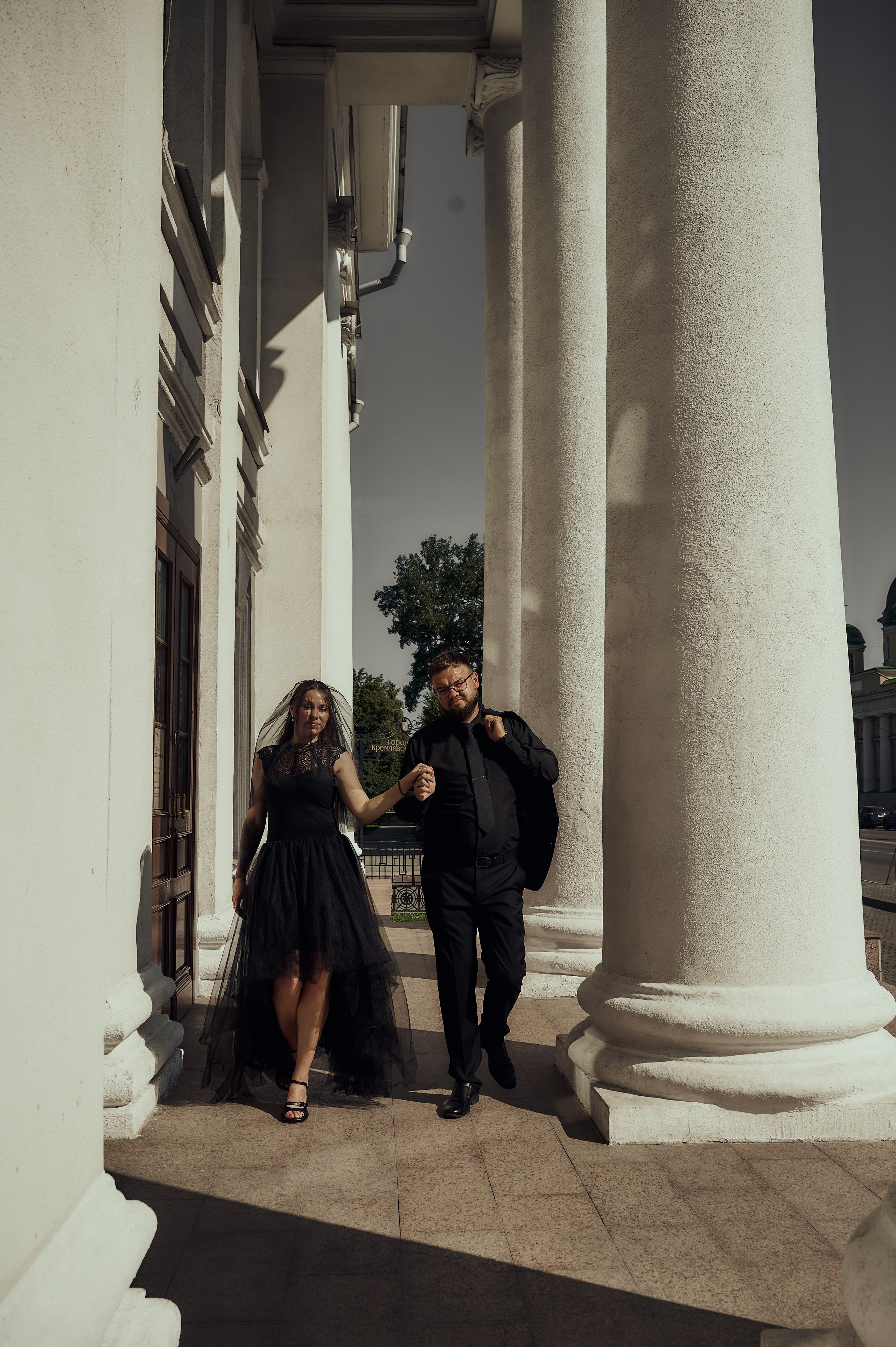Свадебная фотосессия в Туле в черном. Свадебный фотограф в Туле Никита Беляев