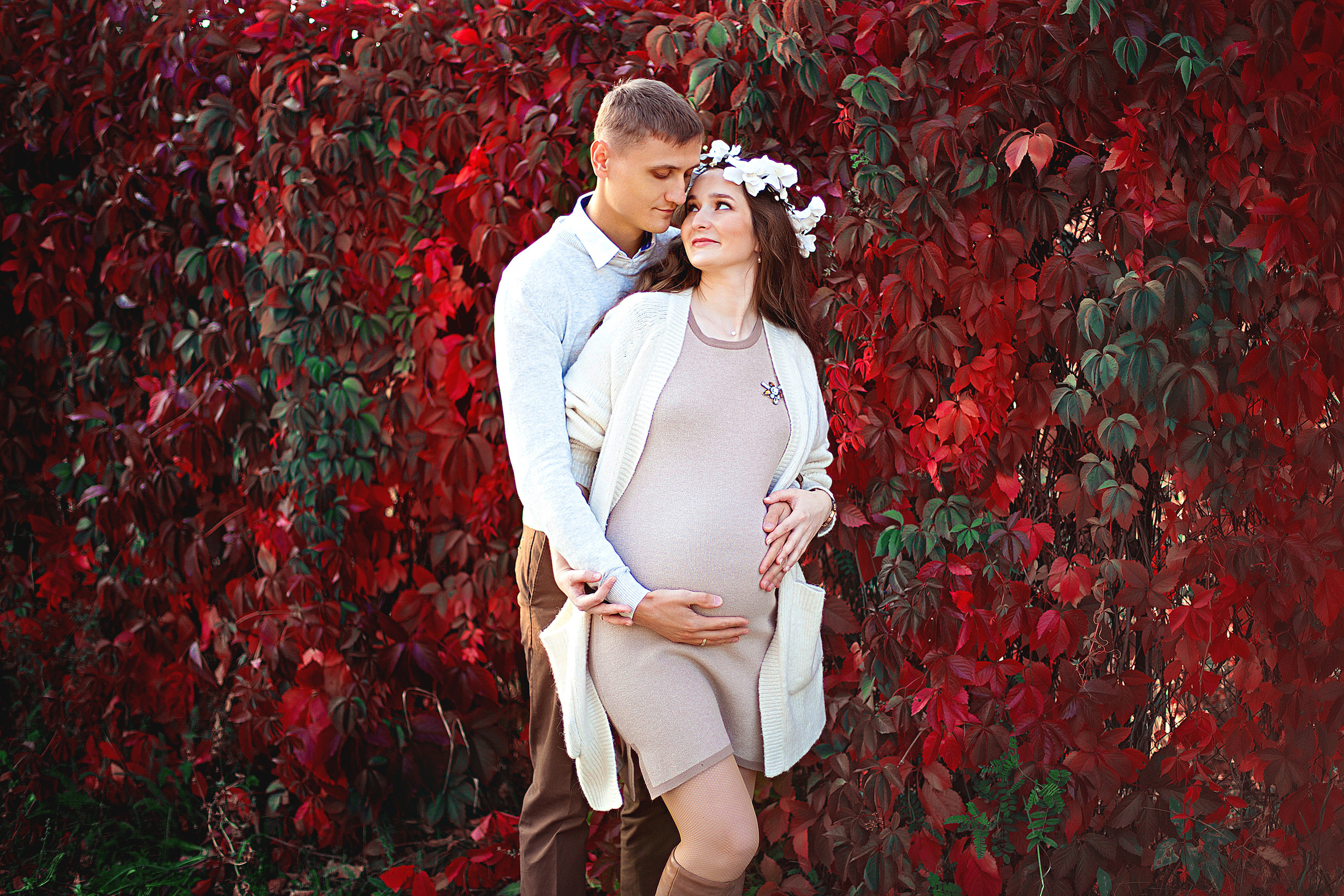 Уличная беременная съемка 26−36 недель. Фотограф новорожденных и детей до года в Новосибирске Ka