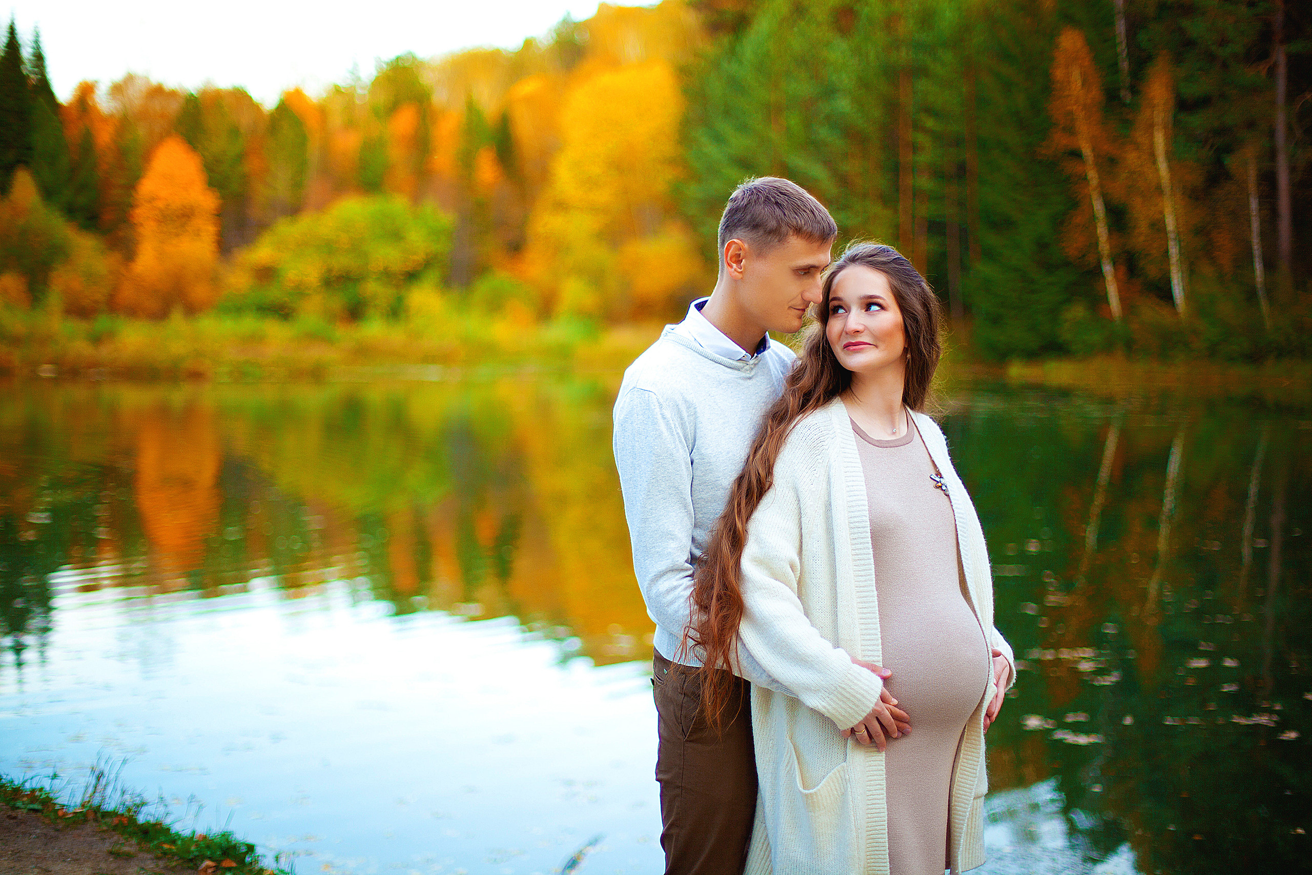 Уличная беременная съемка 26−36 недель. Фотограф новорожденных и детей до года в Новосибирске Ka