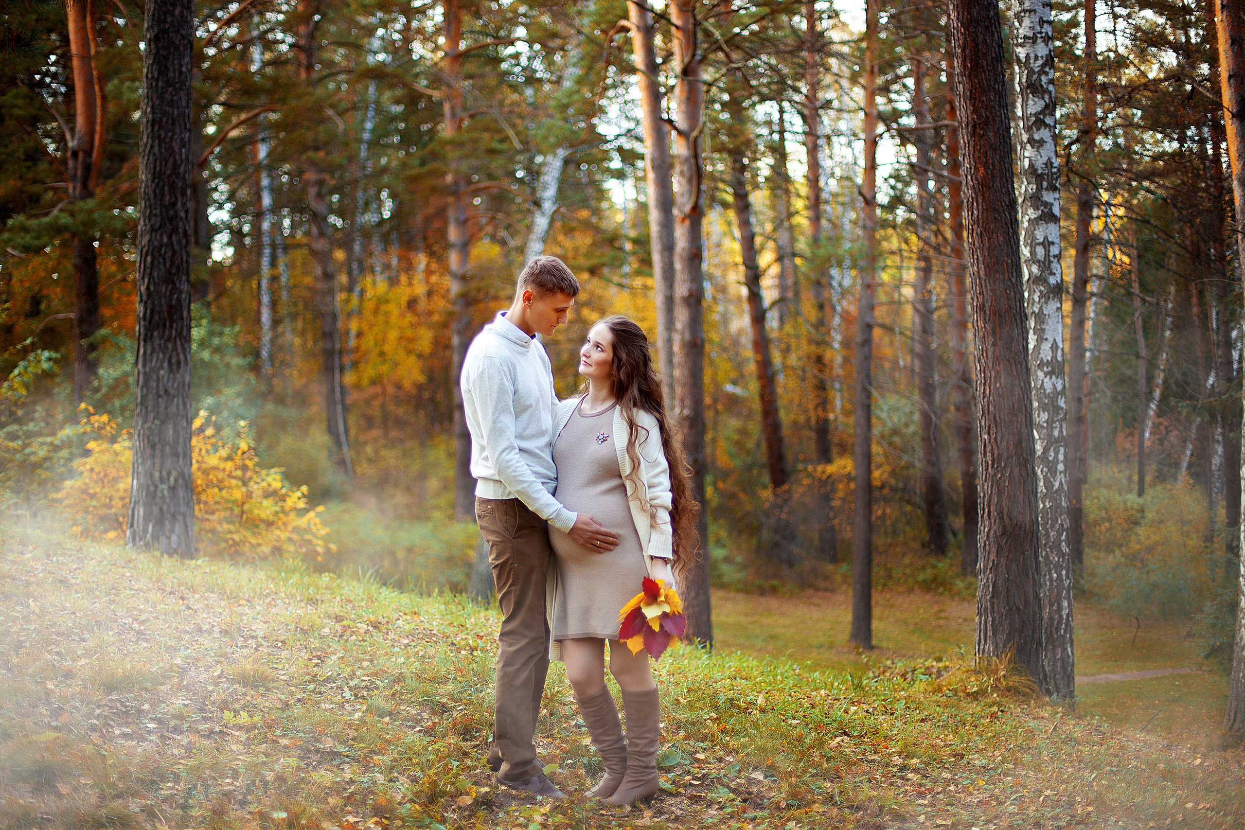 Уличная беременная съемка 26−36 недель. Фотограф новорожденных и детей до года в Новосибирске Ka
