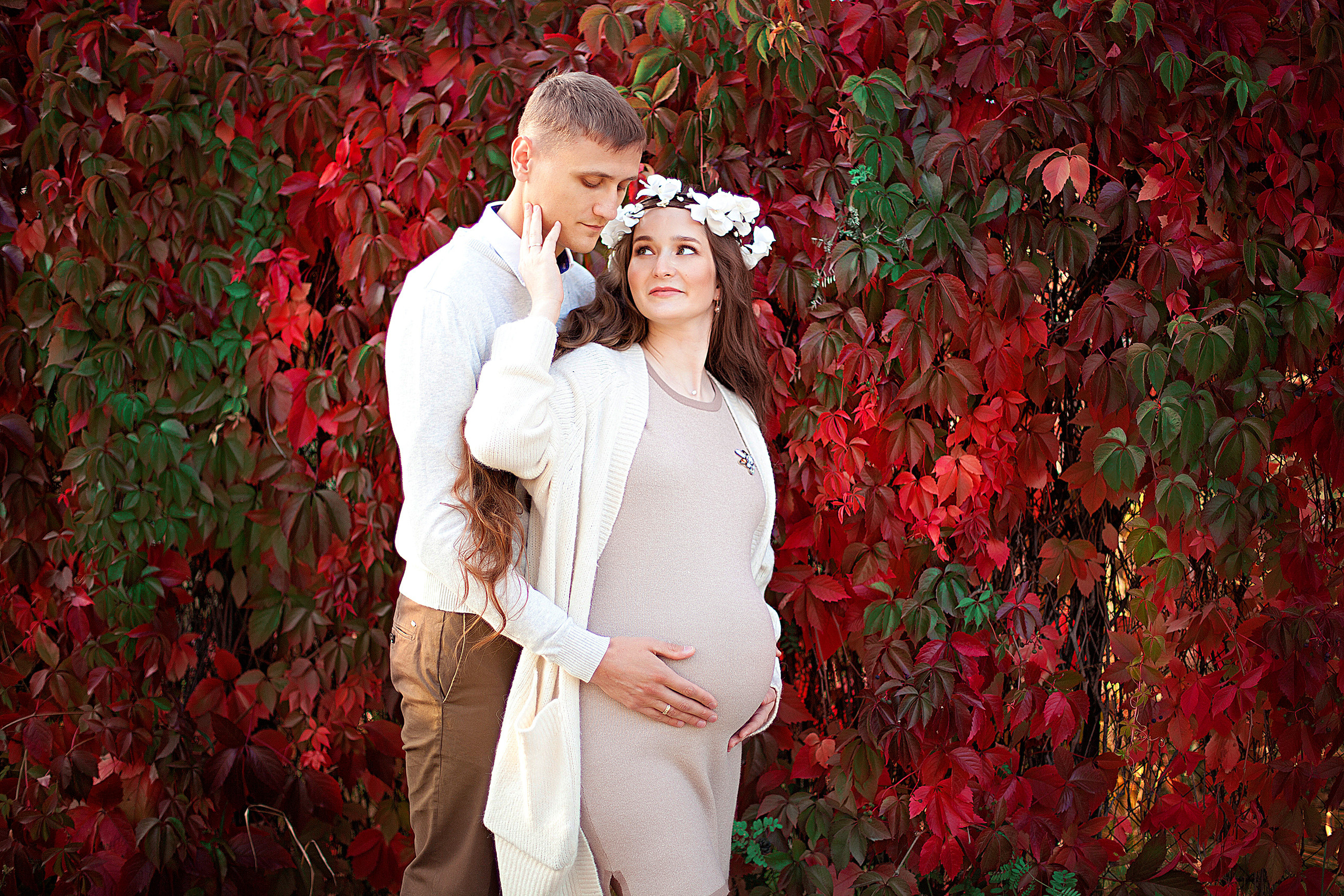 Уличная беременная съемка 26−36 недель. Фотограф новорожденных и детей до года в Новосибирске Ka