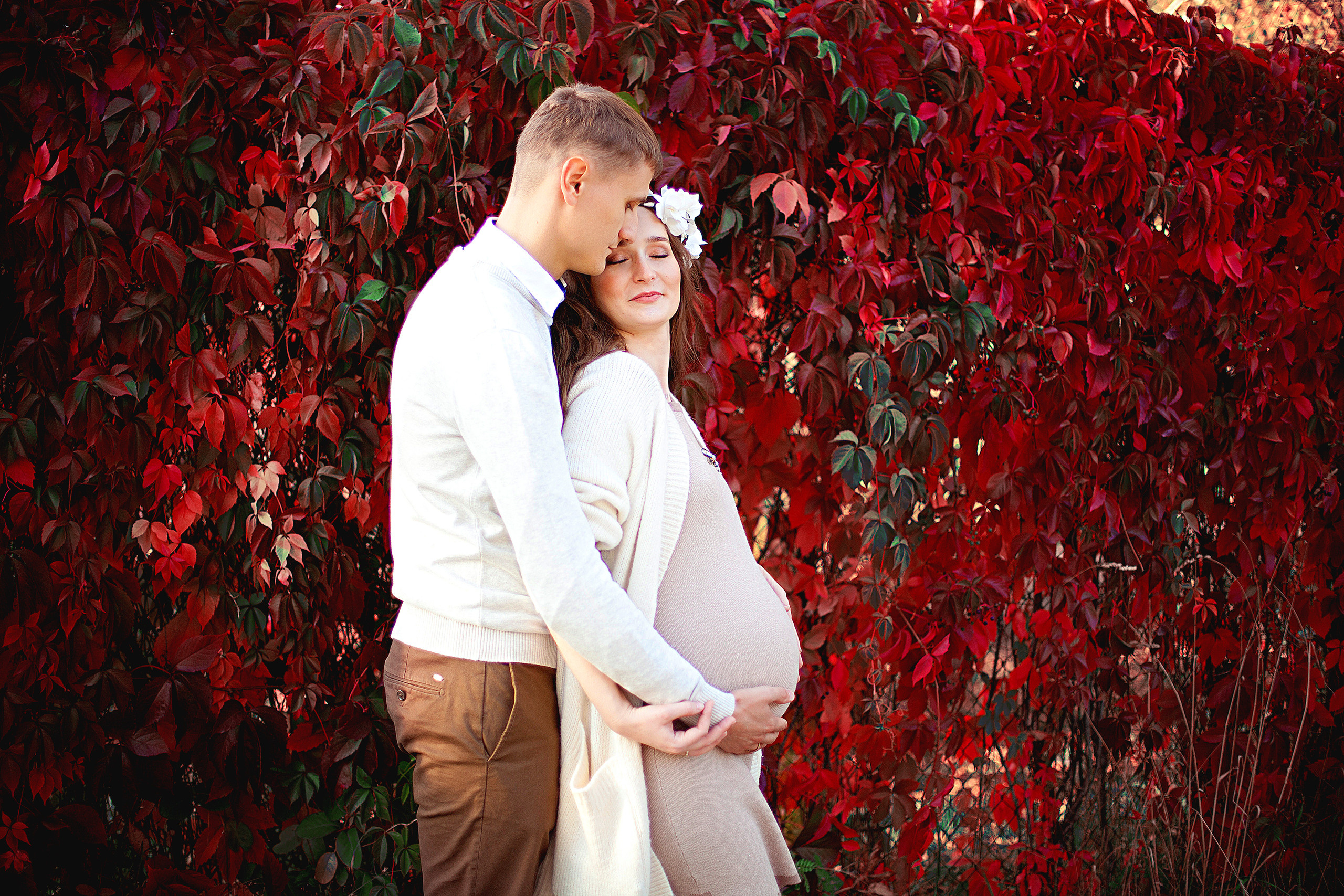 Уличная беременная съемка 26−36 недель. Фотограф новорожденных и детей до года в Новосибирске Ka