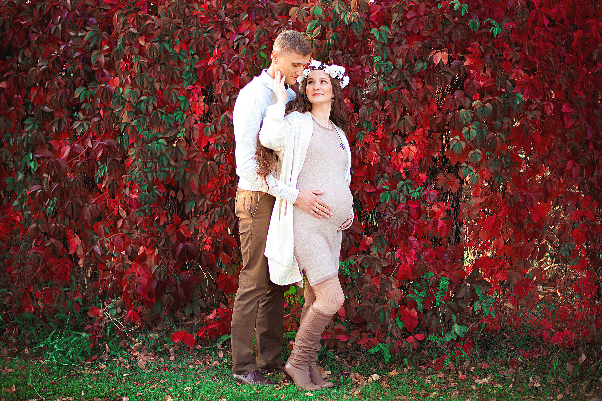 Уличная беременная съемка 26−36 недель. Фотограф новорожденных и детей до года в Новосибирске Ka