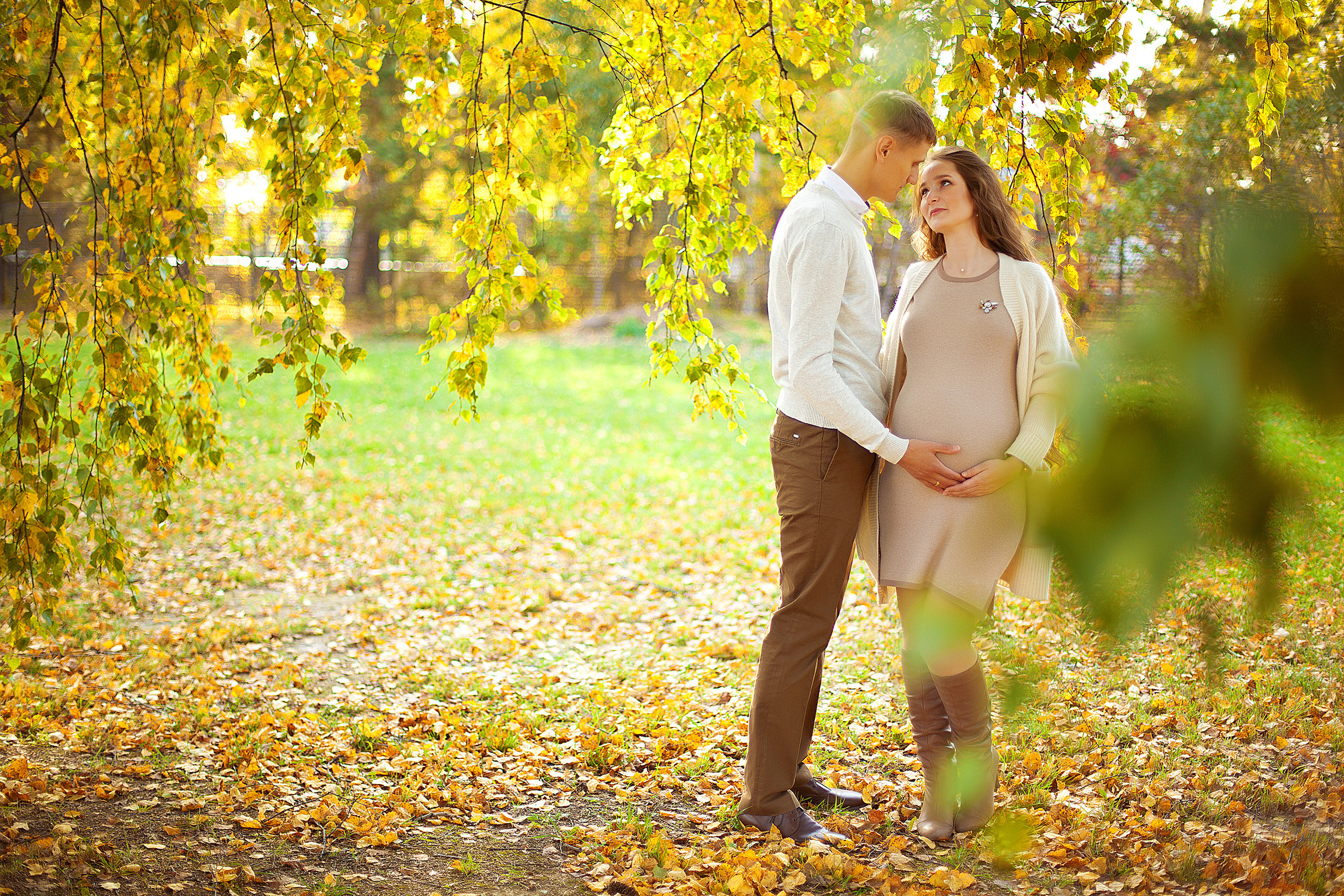 Уличная беременная съемка 26−36 недель. Фотограф новорожденных и детей до года в Новосибирске Ka