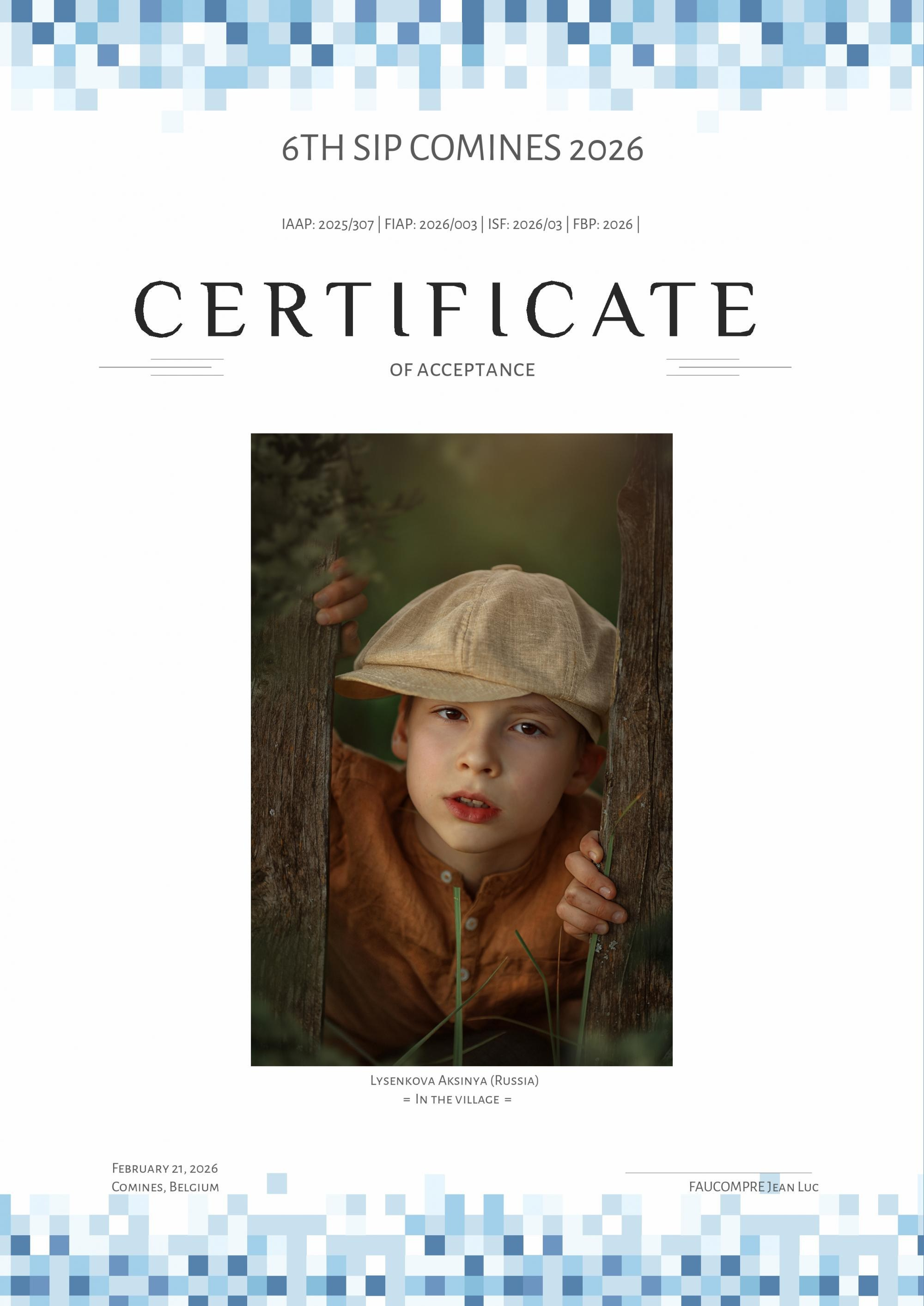 Дипломы. Детский, семейный фотограф в Ижевске и Москве Аксинья Лысенкова ADEN