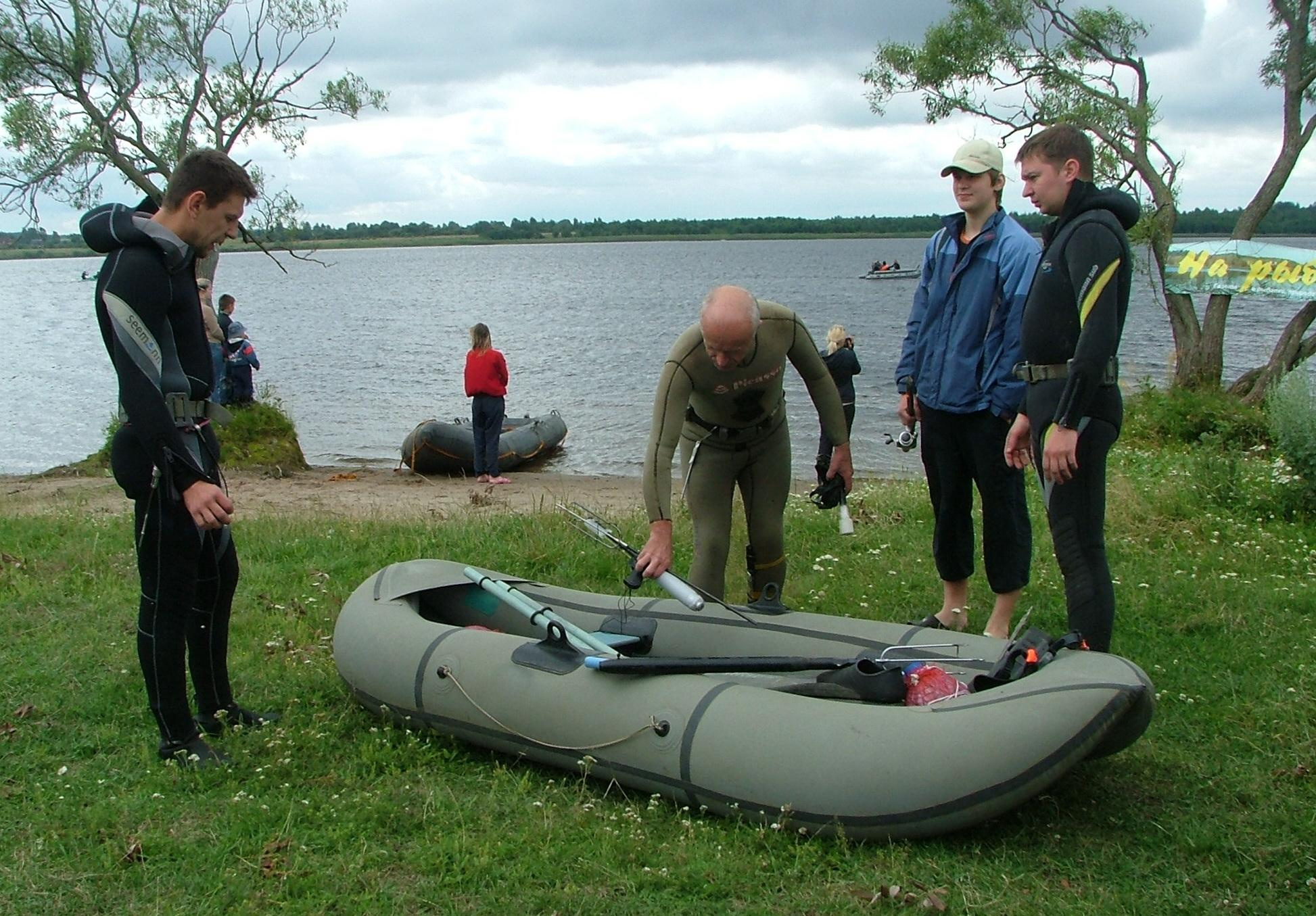 Оз. Селява, июль 2007. Дайвинг-клуб «Капитан Морган», Беларусь