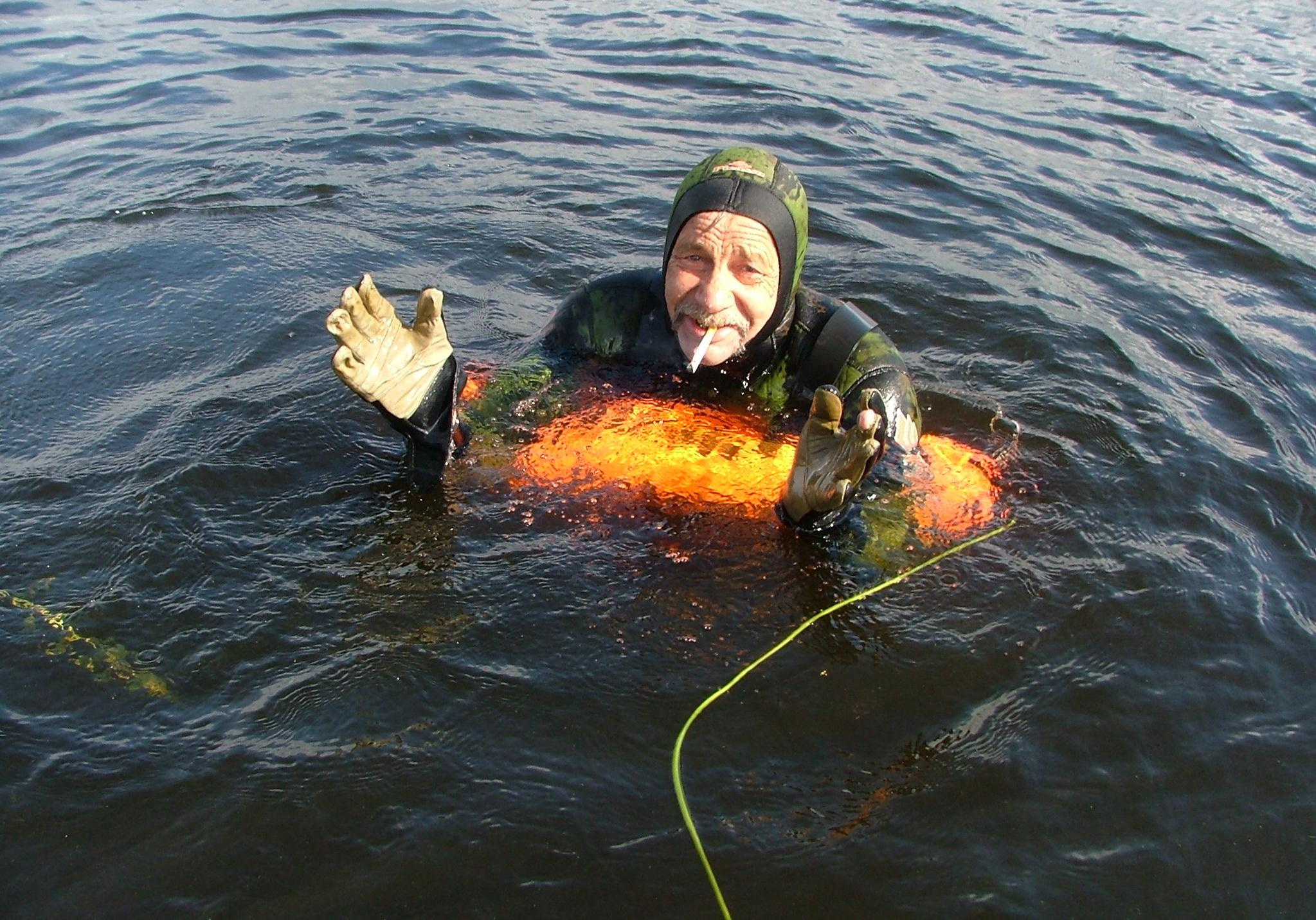 Оз. Селява, июль 2007. Дайвинг-клуб «Капитан Морган», Беларусь