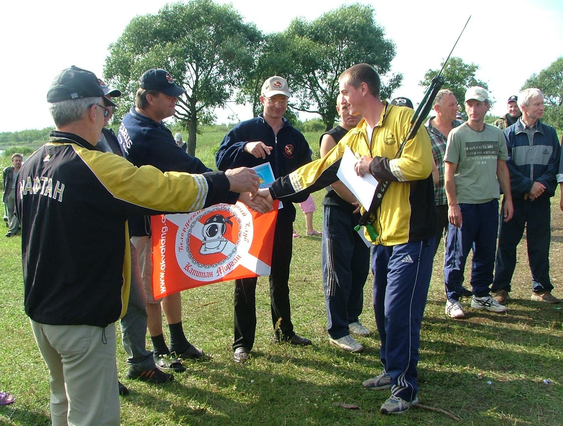 Оз. Селява, июль 2007. Дайвинг-клуб «Капитан Морган», Беларусь