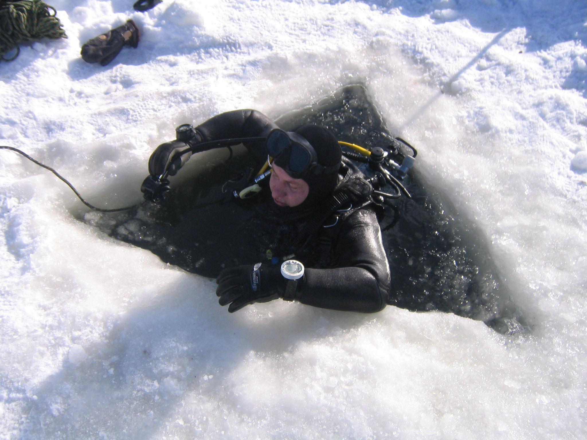 Подлёдные погружения. Дайвинг-клуб «Капитан Морган», Беларусь