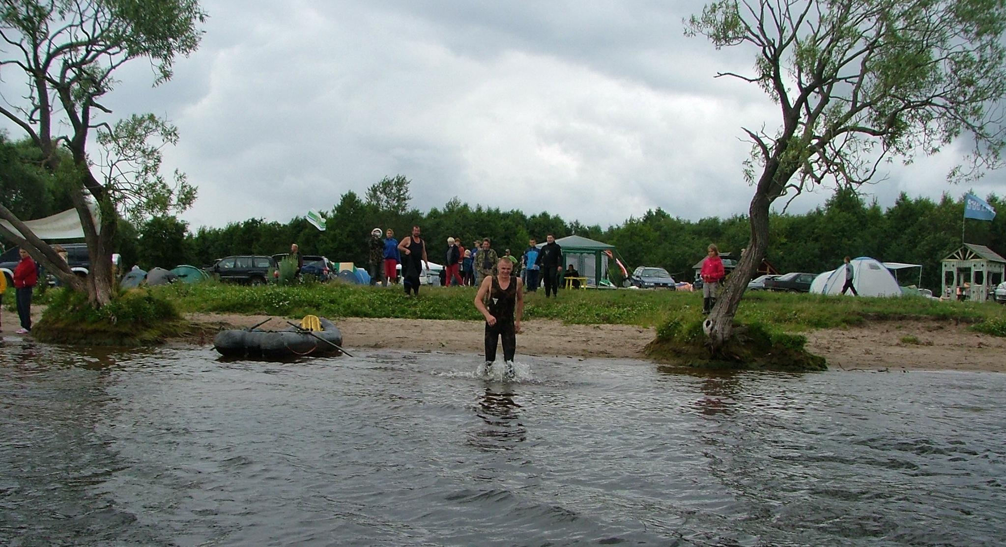 Оз. Селява, июль 2007. Дайвинг-клуб «Капитан Морган», Беларусь