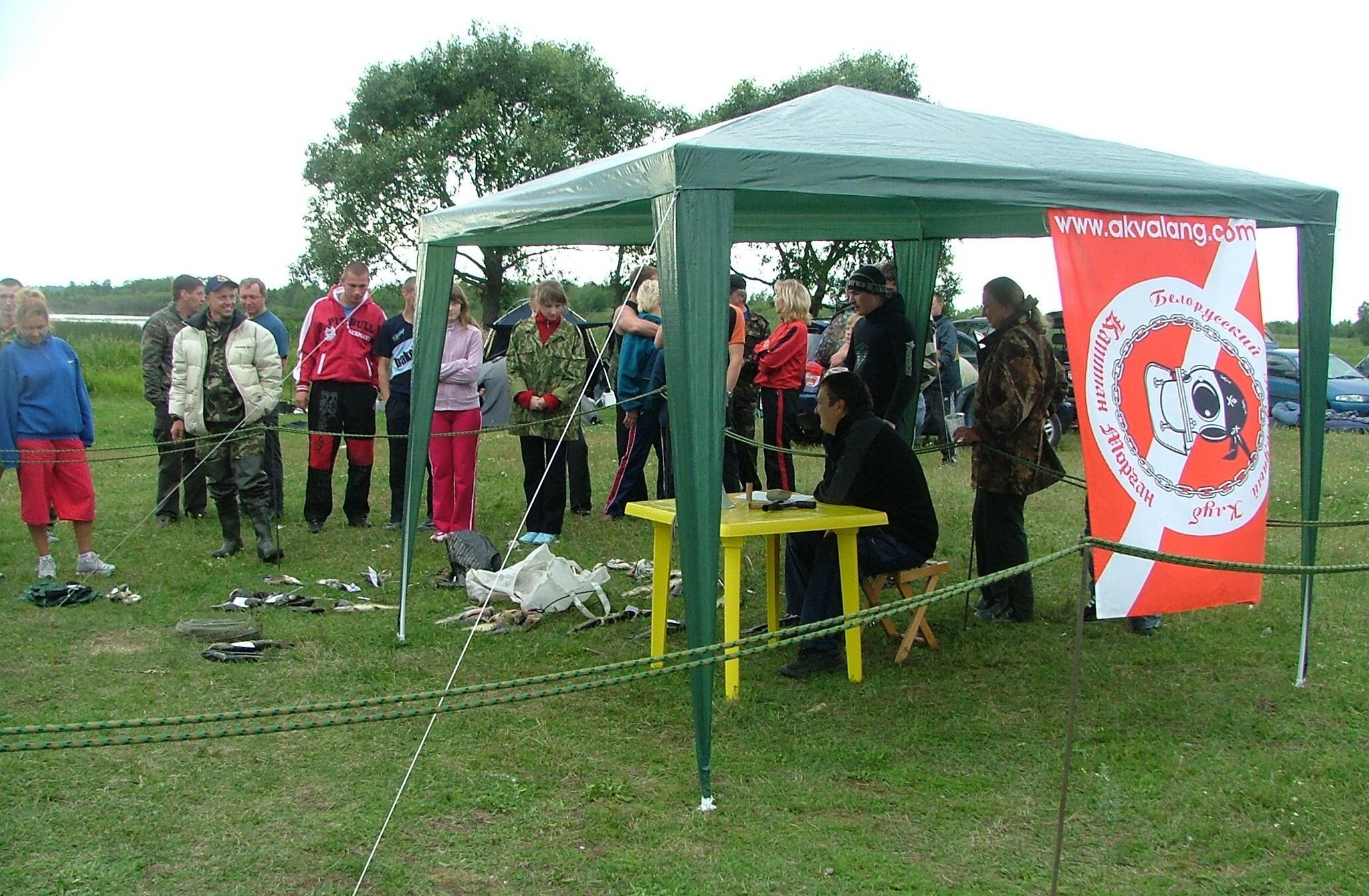 Оз. Селява, июль 2007. Дайвинг-клуб «Капитан Морган», Беларусь