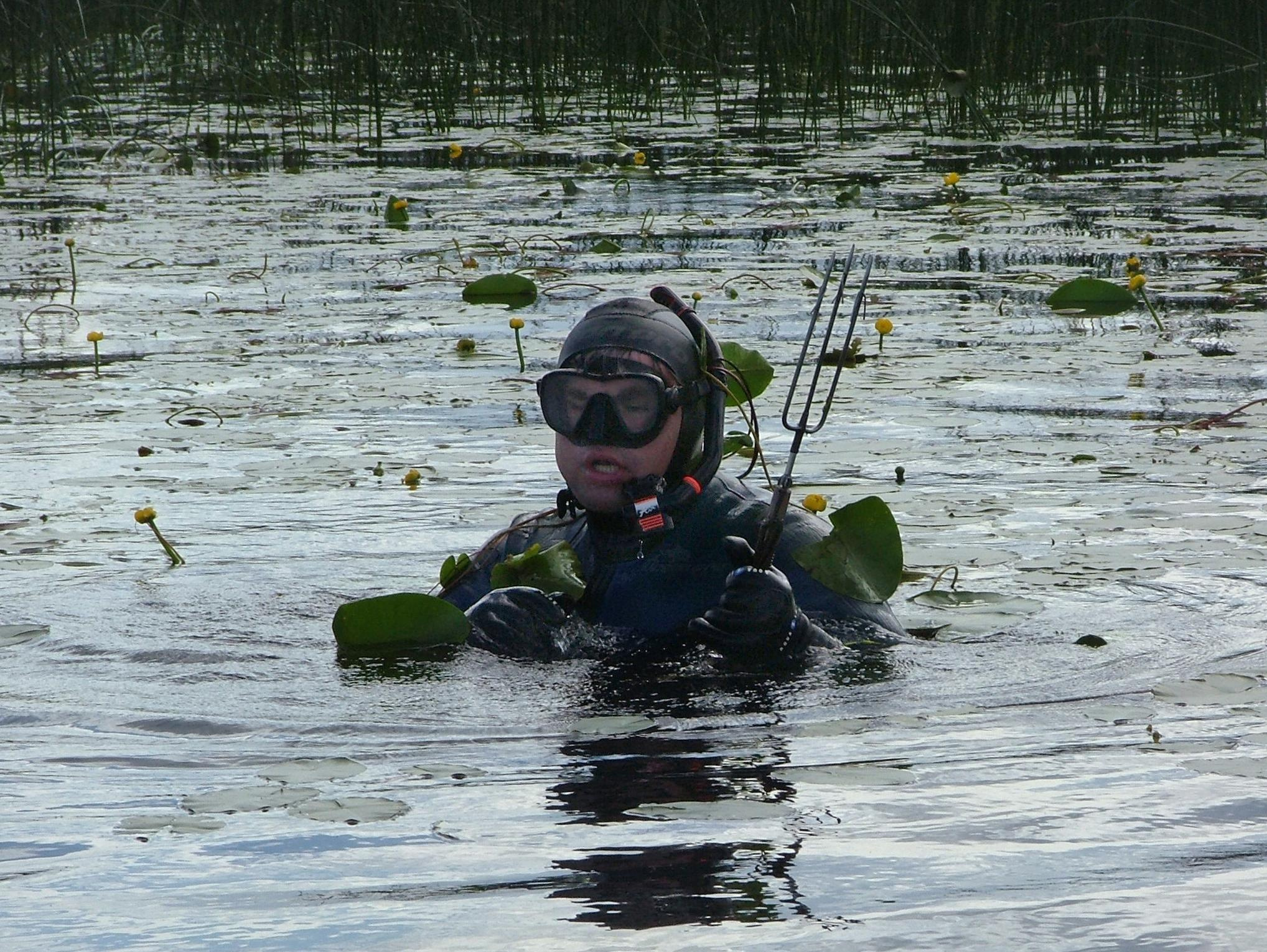 Оз. Селява, июль 2007. Дайвинг-клуб «Капитан Морган», Беларусь