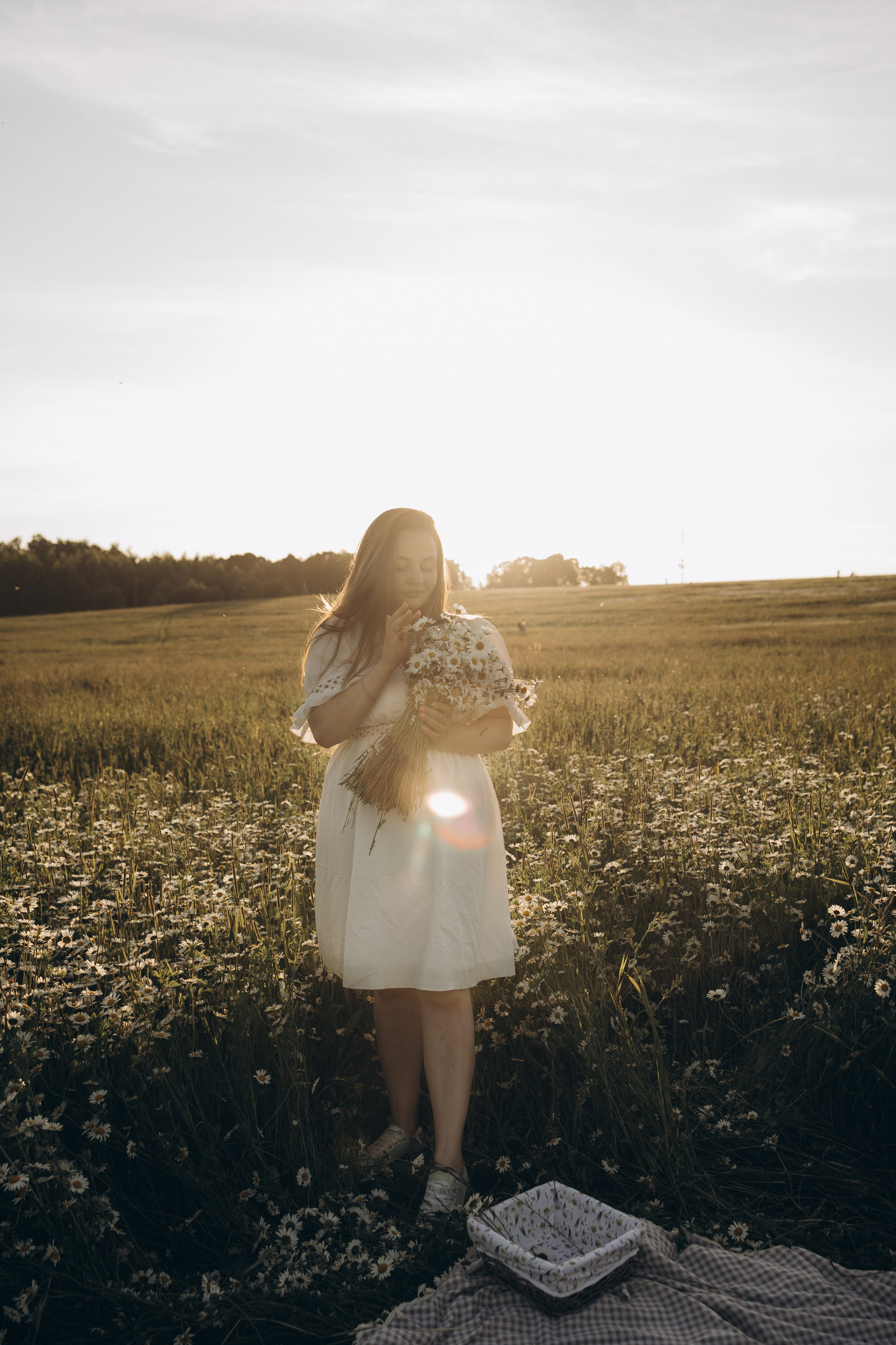 Маша и ромашки. Семейный фотограф в Москве Виктория Ястребинская