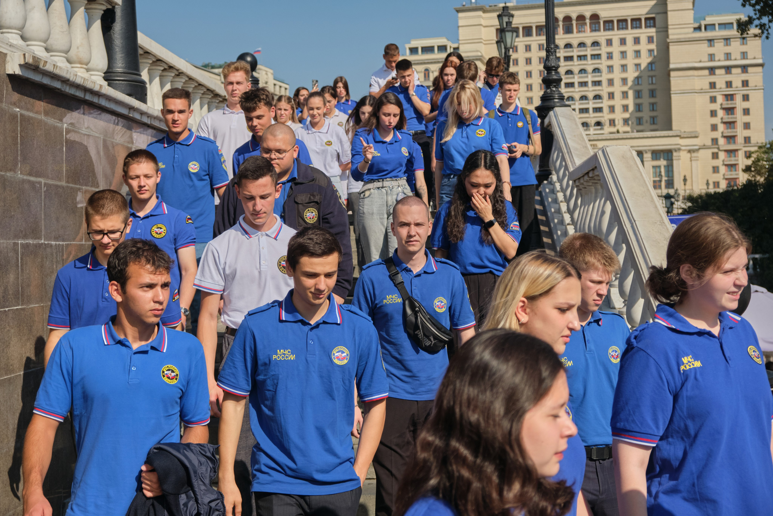 Репортаж. Студенты МЧС в проекте «Город Героев». Репортажная фото и видеосъемка в Москве под ключ