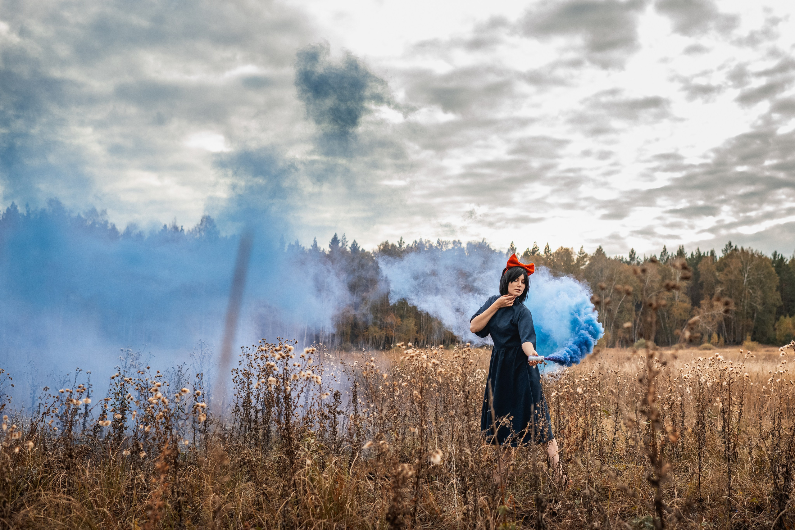 Ведьма с котом. Belichev45foto.ru