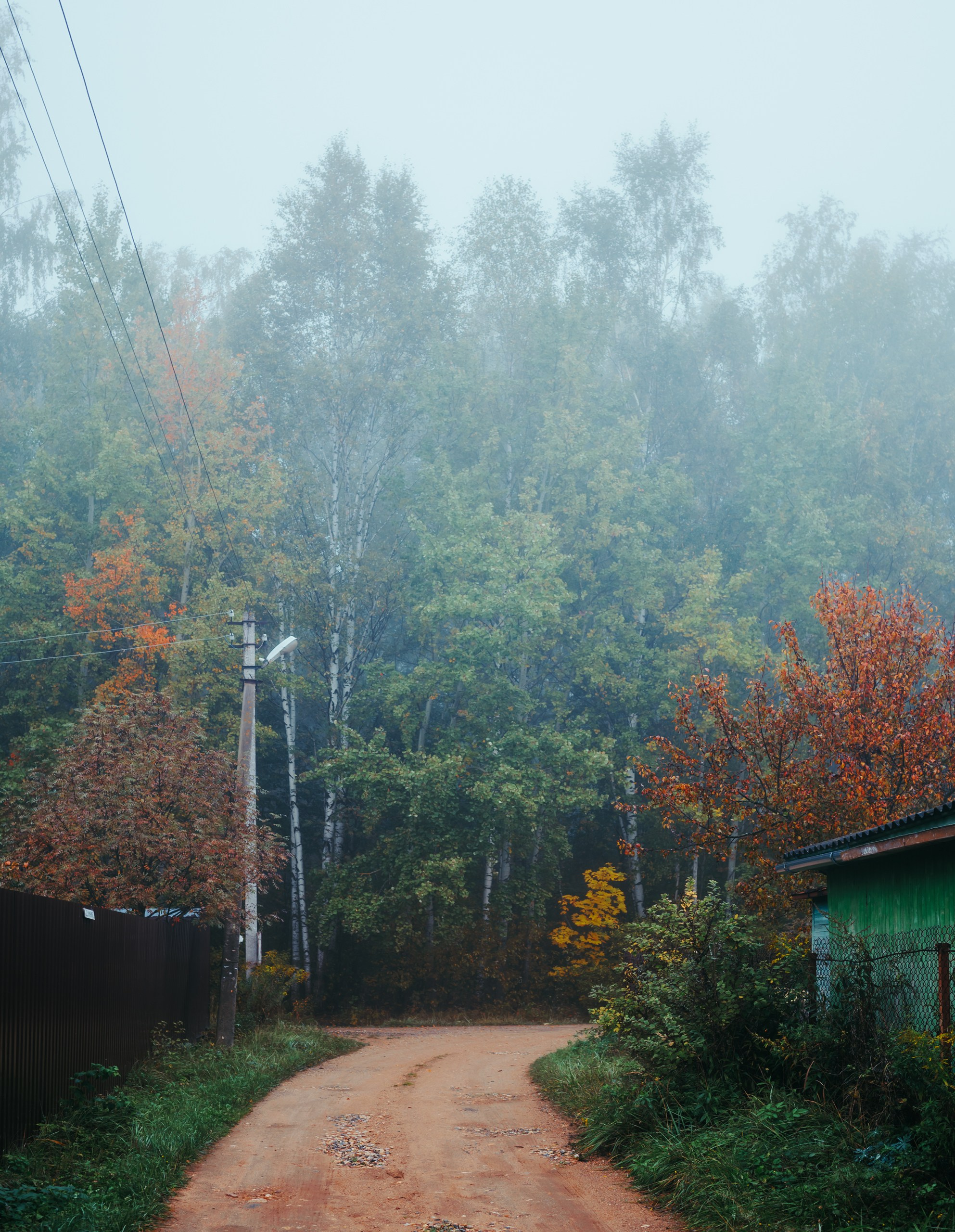 Туманное утро. Komonev