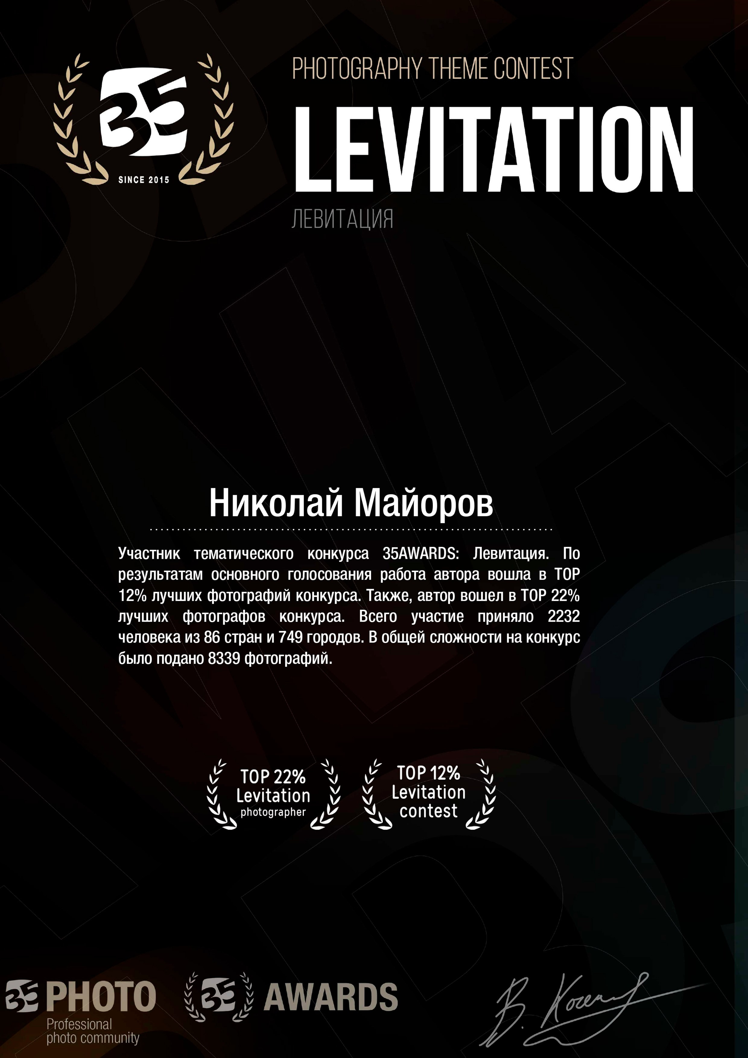 Мои достижения — выставки дипломы и редкие мои фото. Балетный фотограф Москва Майоров Николай
