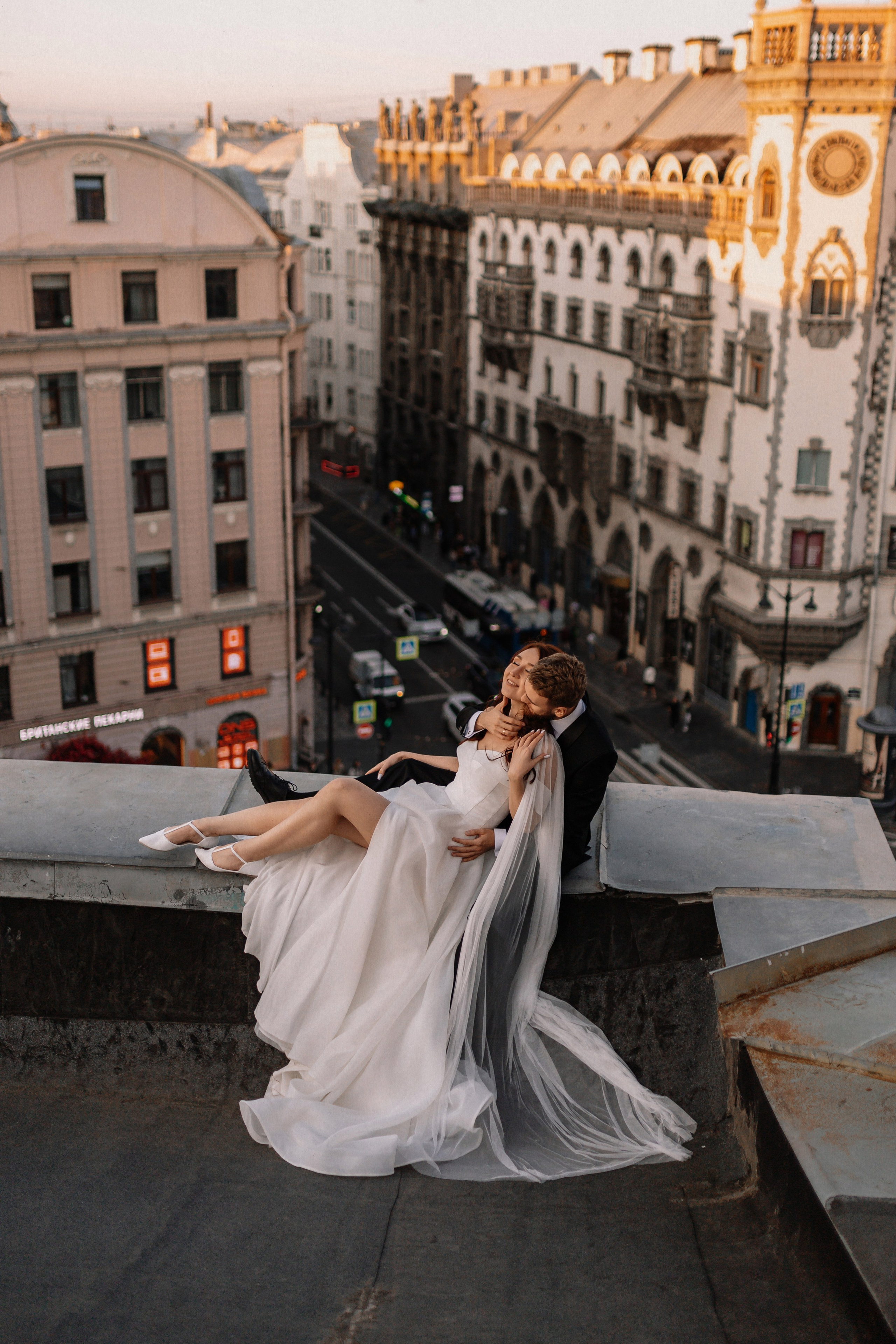 Крыша Петроградки. Николь — ваш любимый фотограф в Санкт-Петербурге