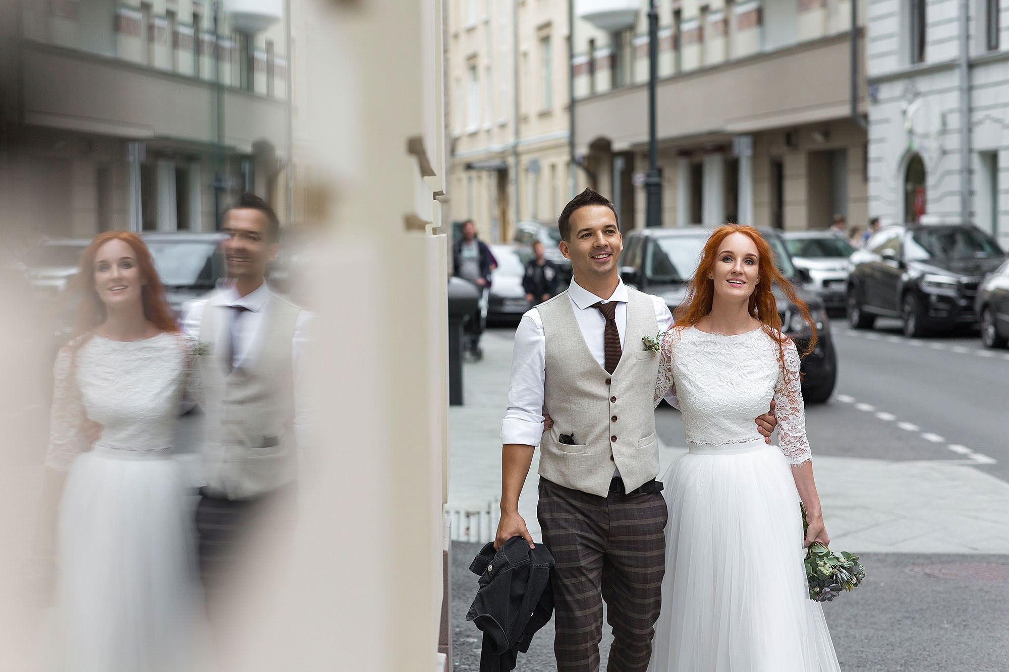 Прогулка, фотосессия жениха и невесты. Свадебная съемка. Фотограф в Москве Валерий Боцман