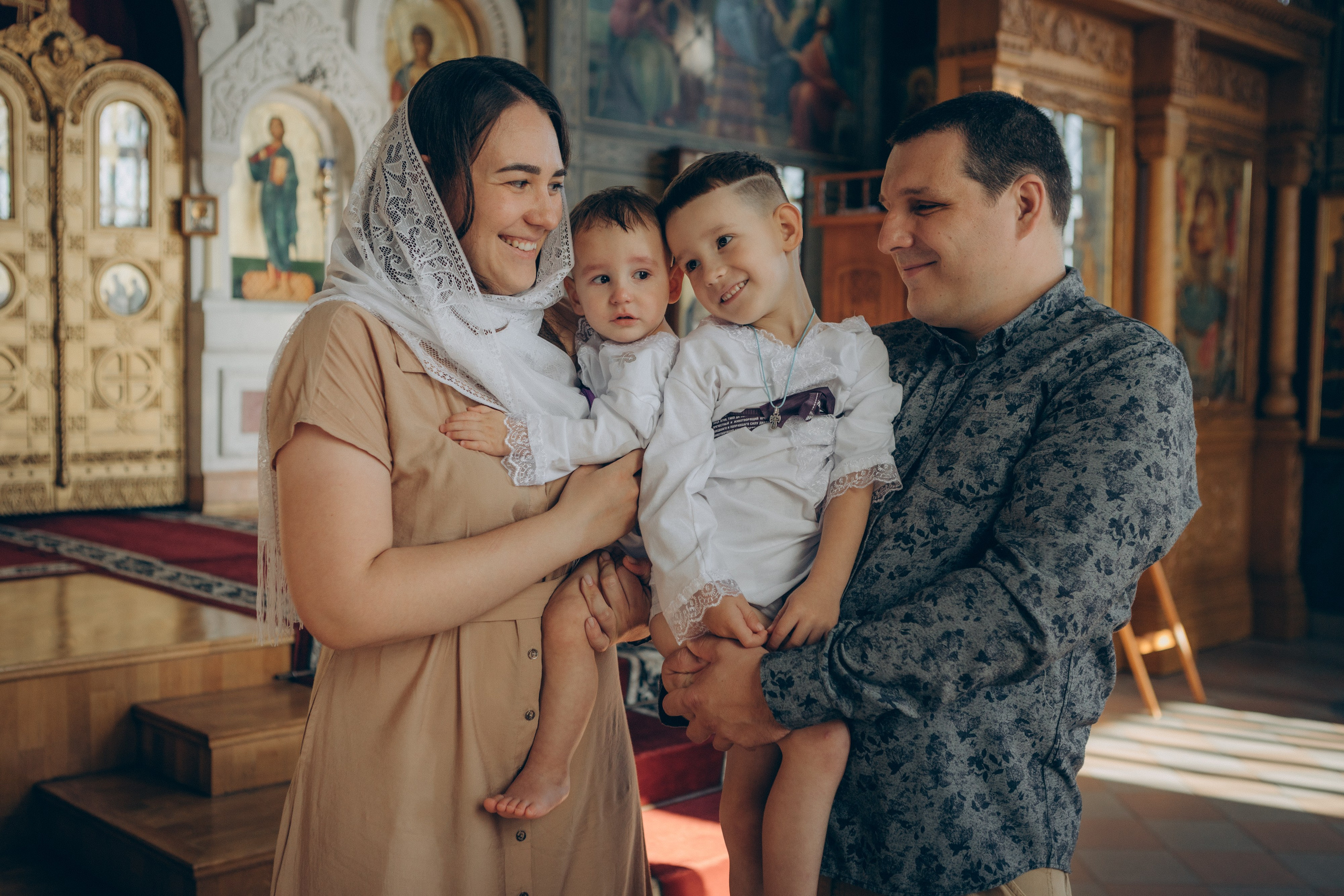 Крещение Николая и Даниила. Семейный фотограф и фотограф на роды в Ростове-на-Дону Мухина Виктория