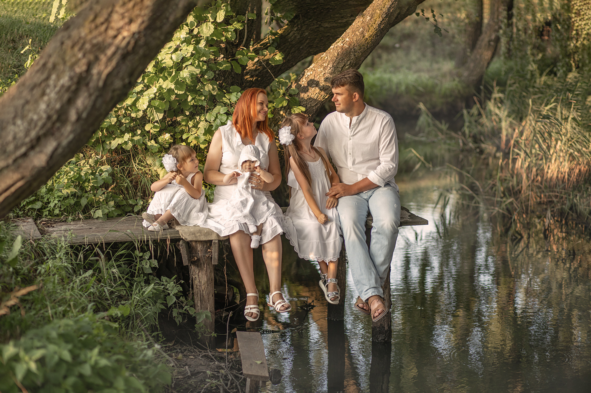 Елена+Алексей+девочки. Семейный и детский фотограф в Пинске Марина Русина
