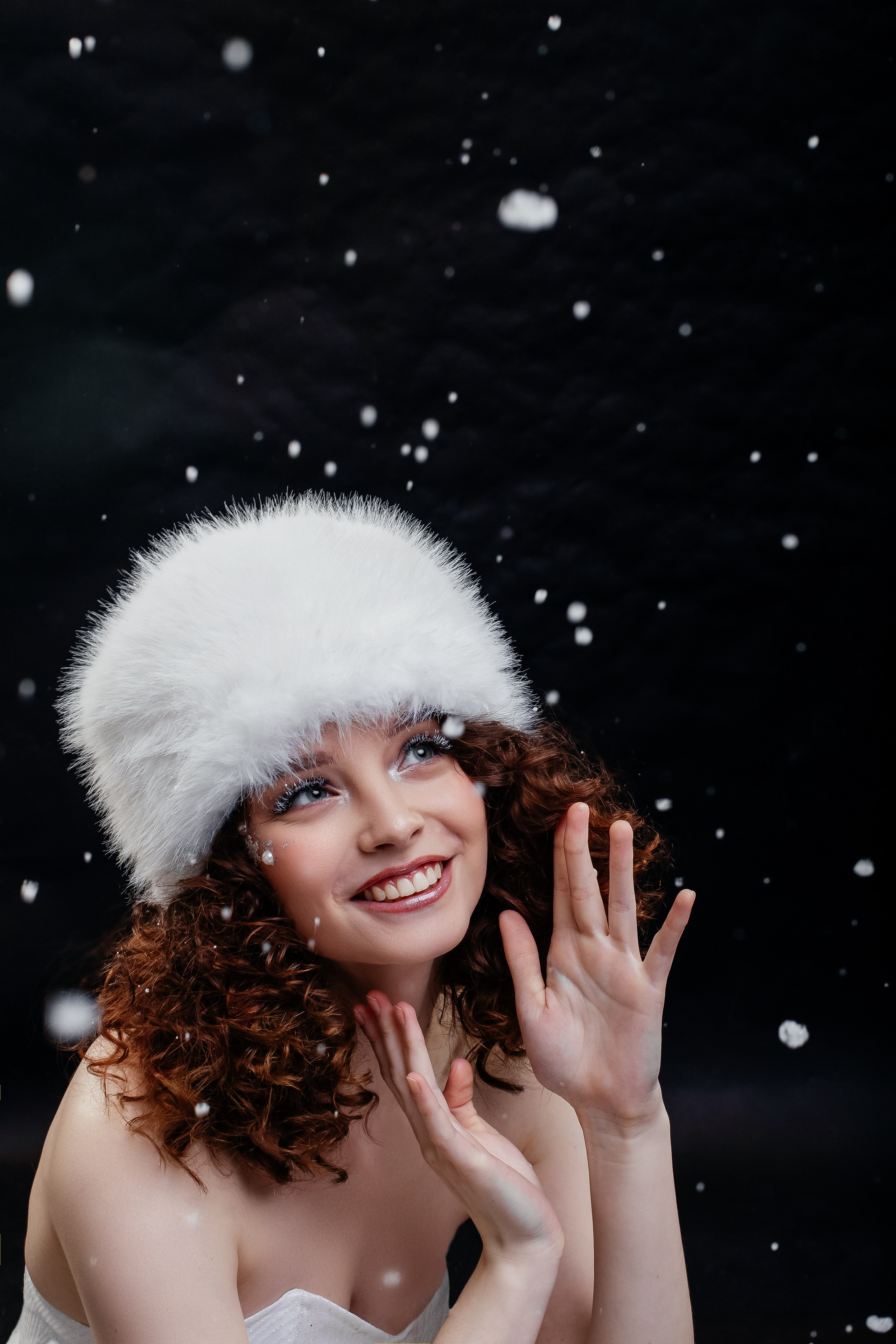 Индивидуальна зимняя фотосессия в студии. Фотограф Ставрополь Пятигорск Елизавета Дарина