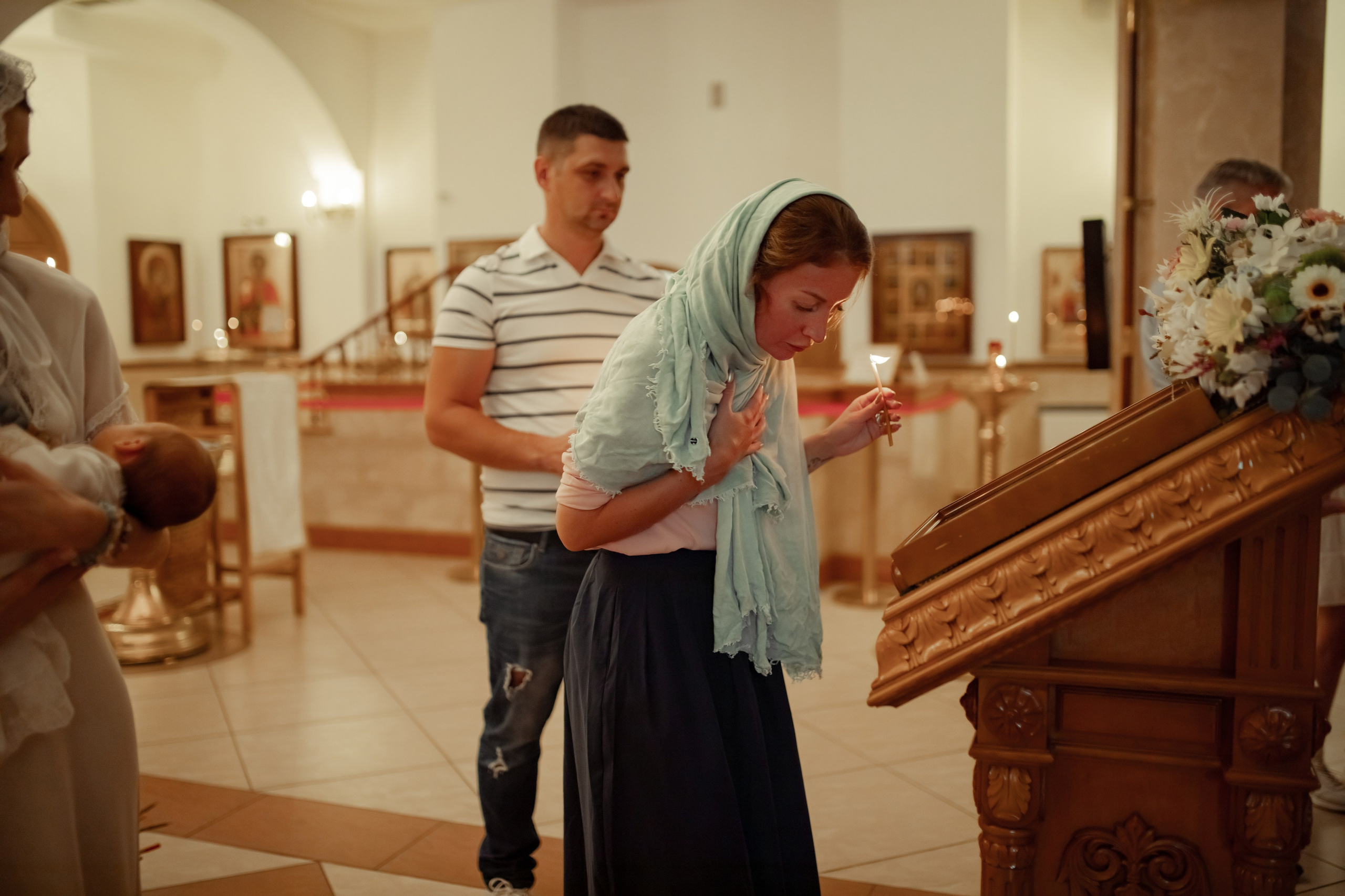 Крещение Анастасии. Семейный и детский фотограф в Москве Дорогова Екатерина