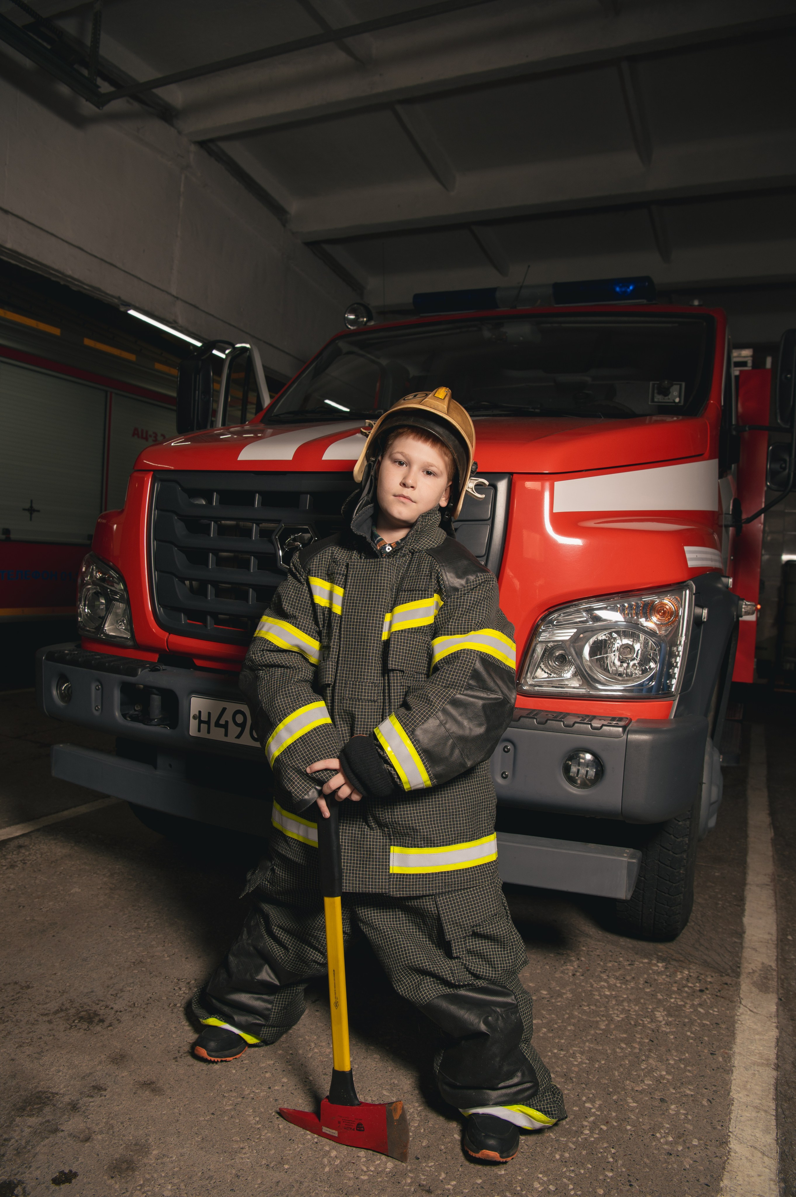 Дети пожарные. Детский фотограф в Новокузнецке Николай Чекалин