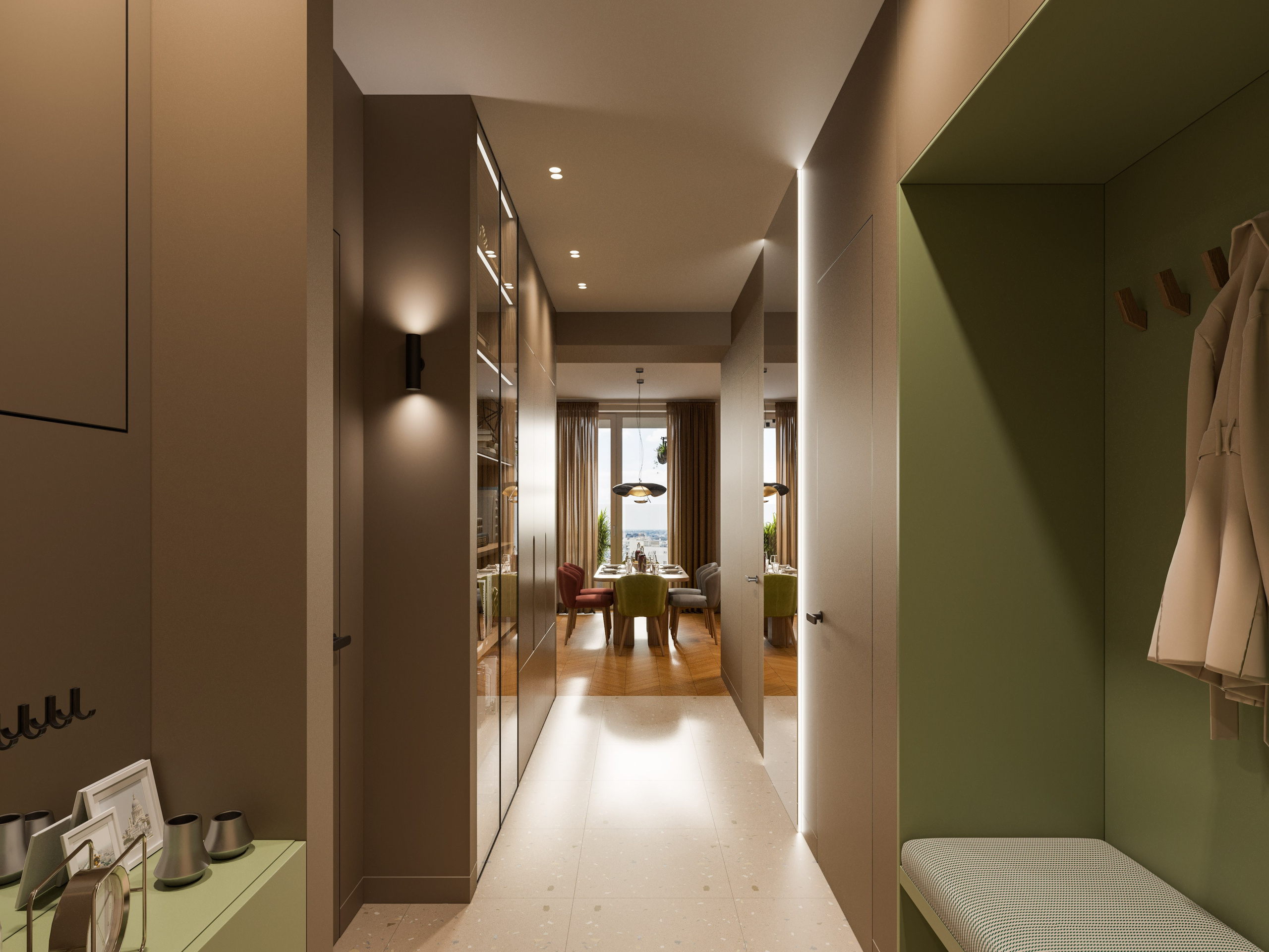 3D Визуализации Квартиры с Цветовыми Акцентами | Портфолио. Визуализатор интерьера в Москве | Брагин Кирилл