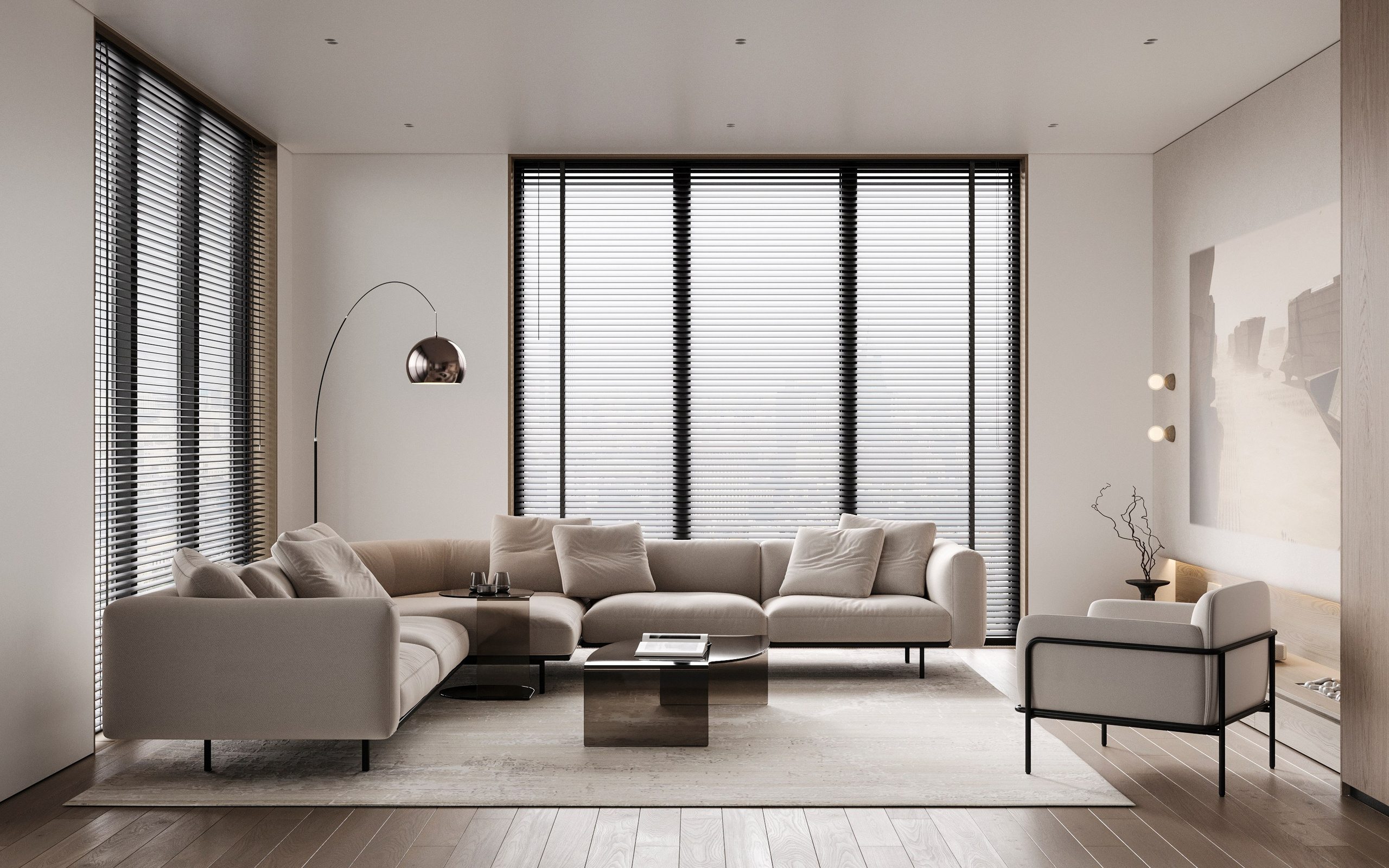 MONOCHROME | CONCEPTUAL PROJECT. Interior Visualization by Valerie Stetyukevich