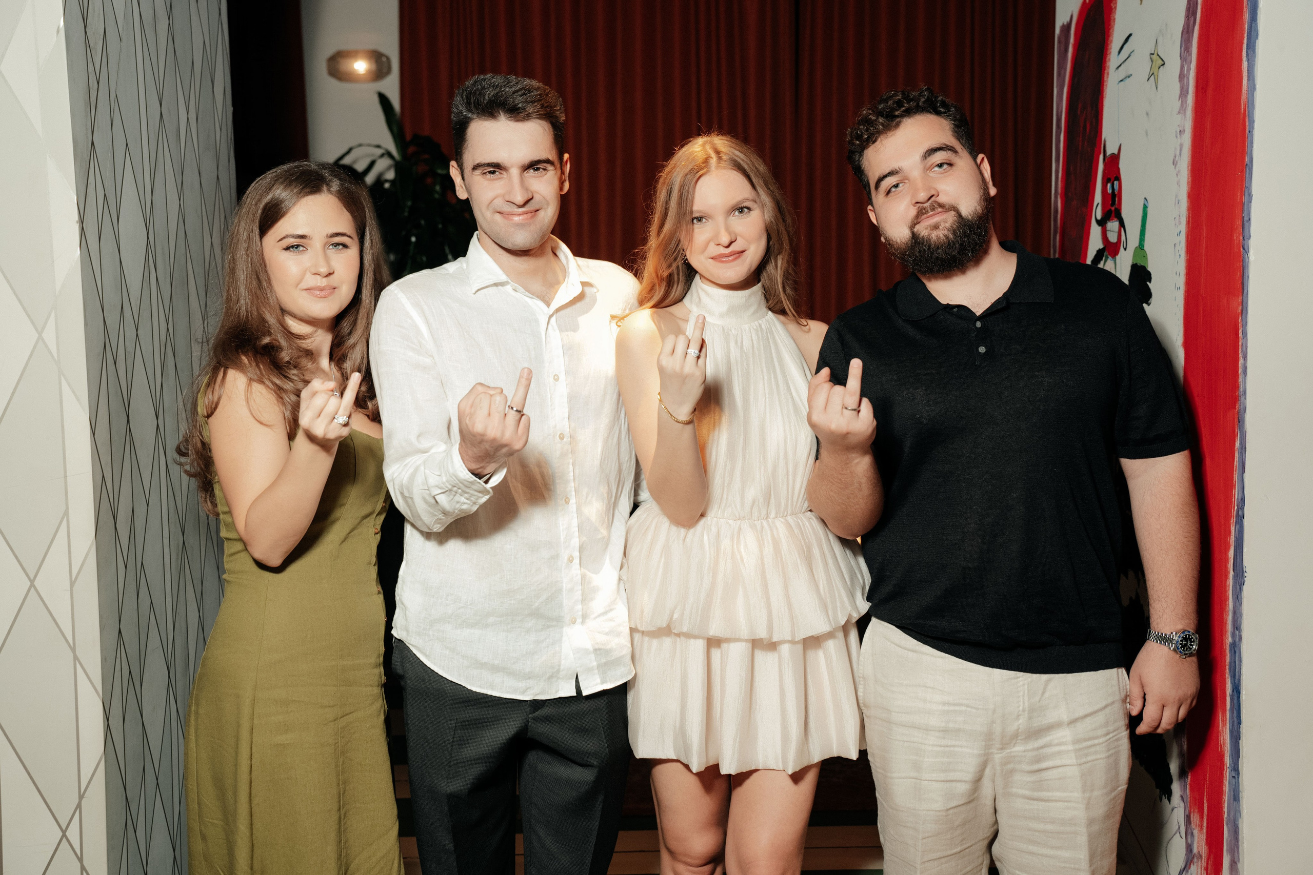 Свадебный ужин в кругу друзей/ ресторан Мина. Свадебный фотограф Москва Александра Аверкова