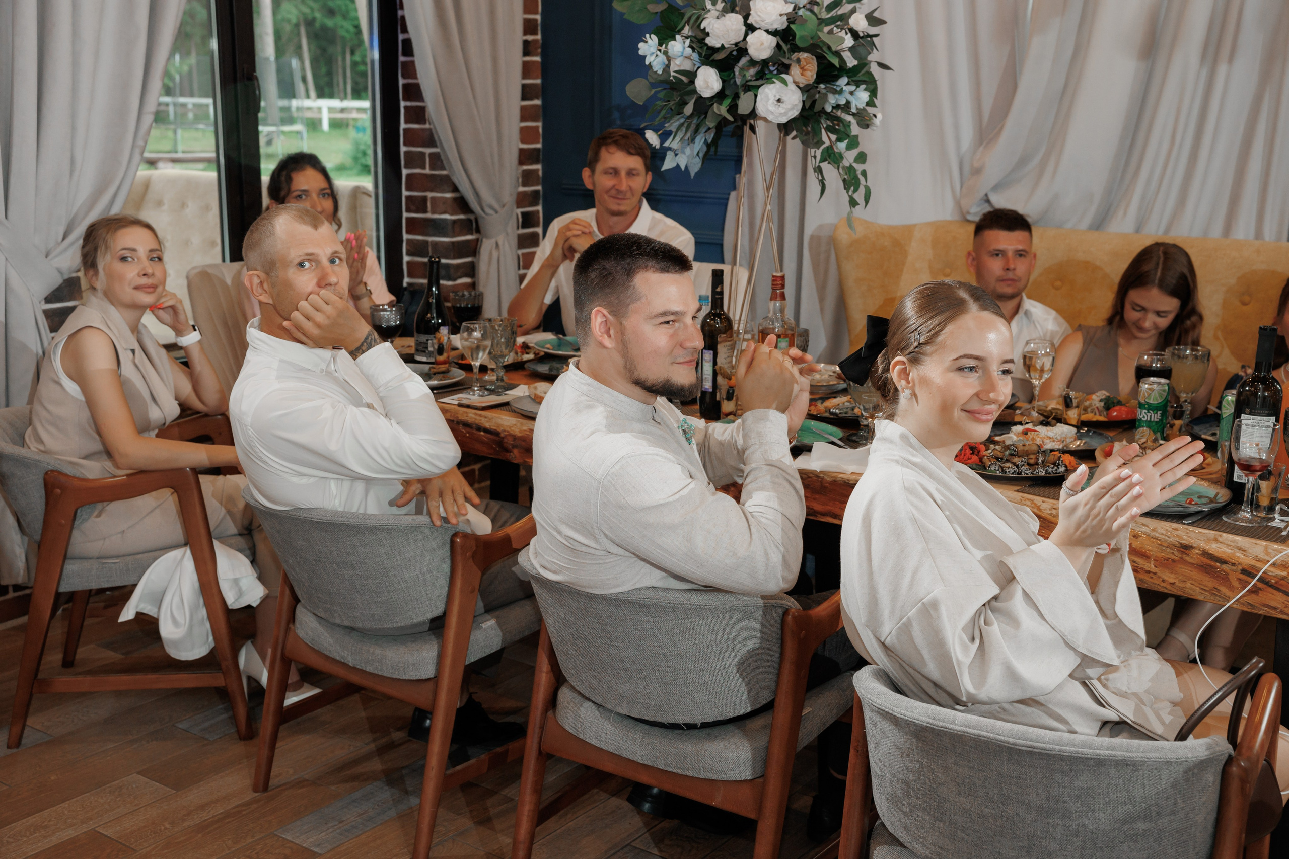 Полина и Дмитрий, загородный клуб «Барин», ЗАГС в г. Пушкино. Свадебный и репортажный фотограф (Москва, Королев и другие)