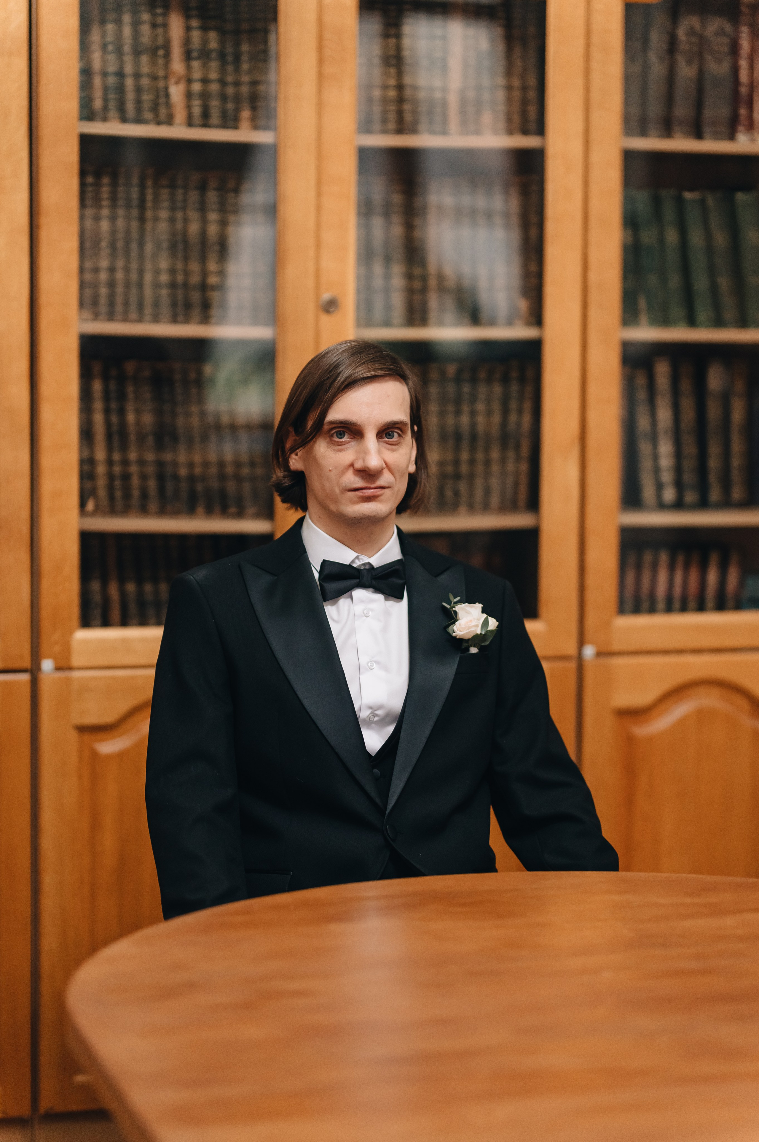 Свадебная фотосессия в библиотеке им. Пушкина. Портретный фотограф Москва Светлана Кашура