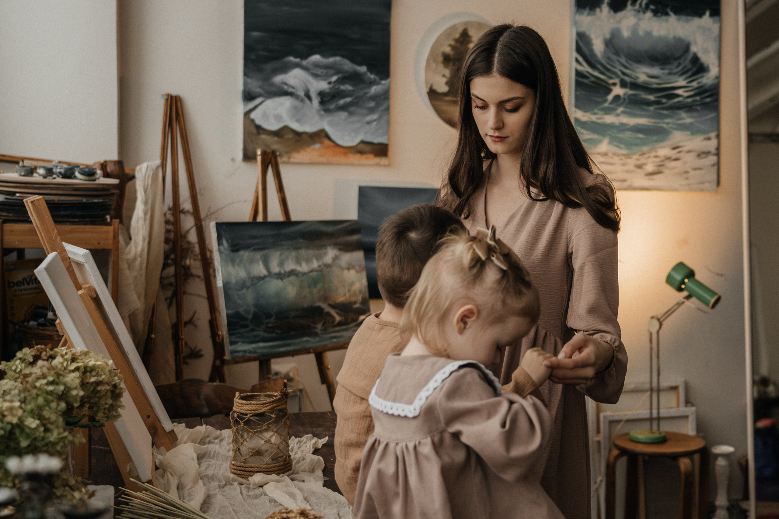 В мастерской. Ваш фотограф Вика Артемова